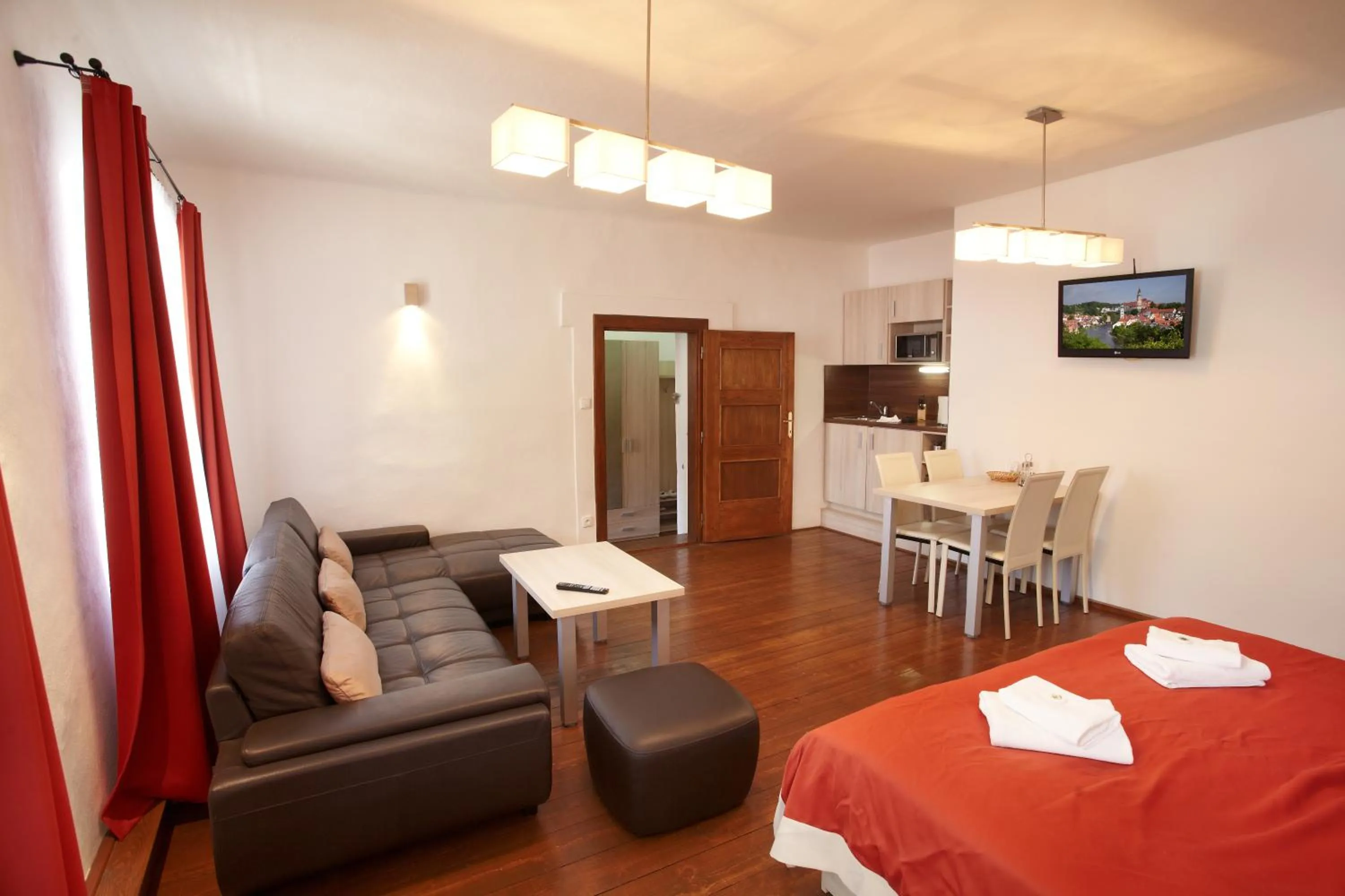 One-Bedroom Apartment with Balcony (4 Adults) in Residence Muzeum Vltavínů