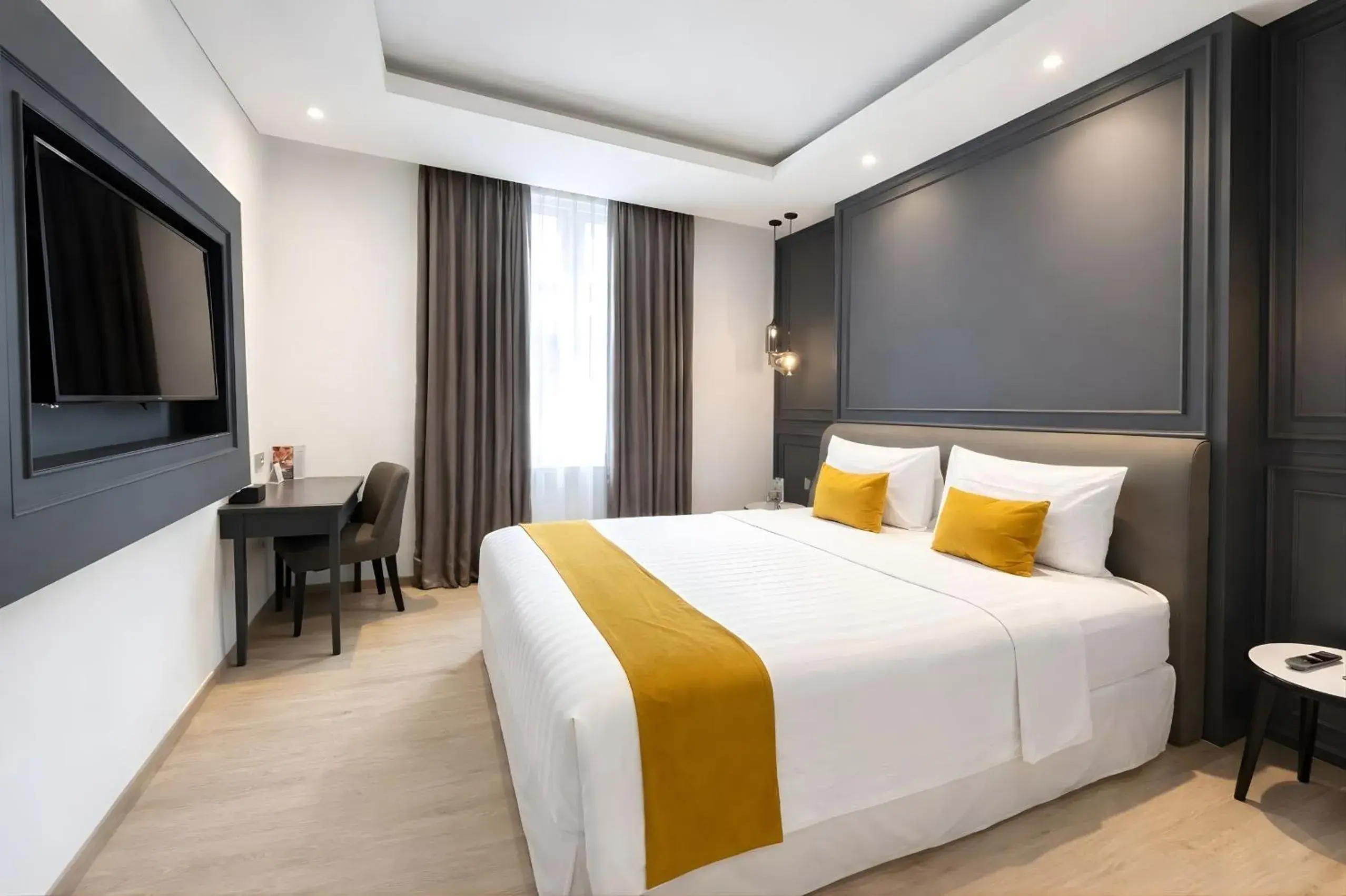 Bed in Hotel Shalva Jakarta Bed in Hotel Shalva Jakarta