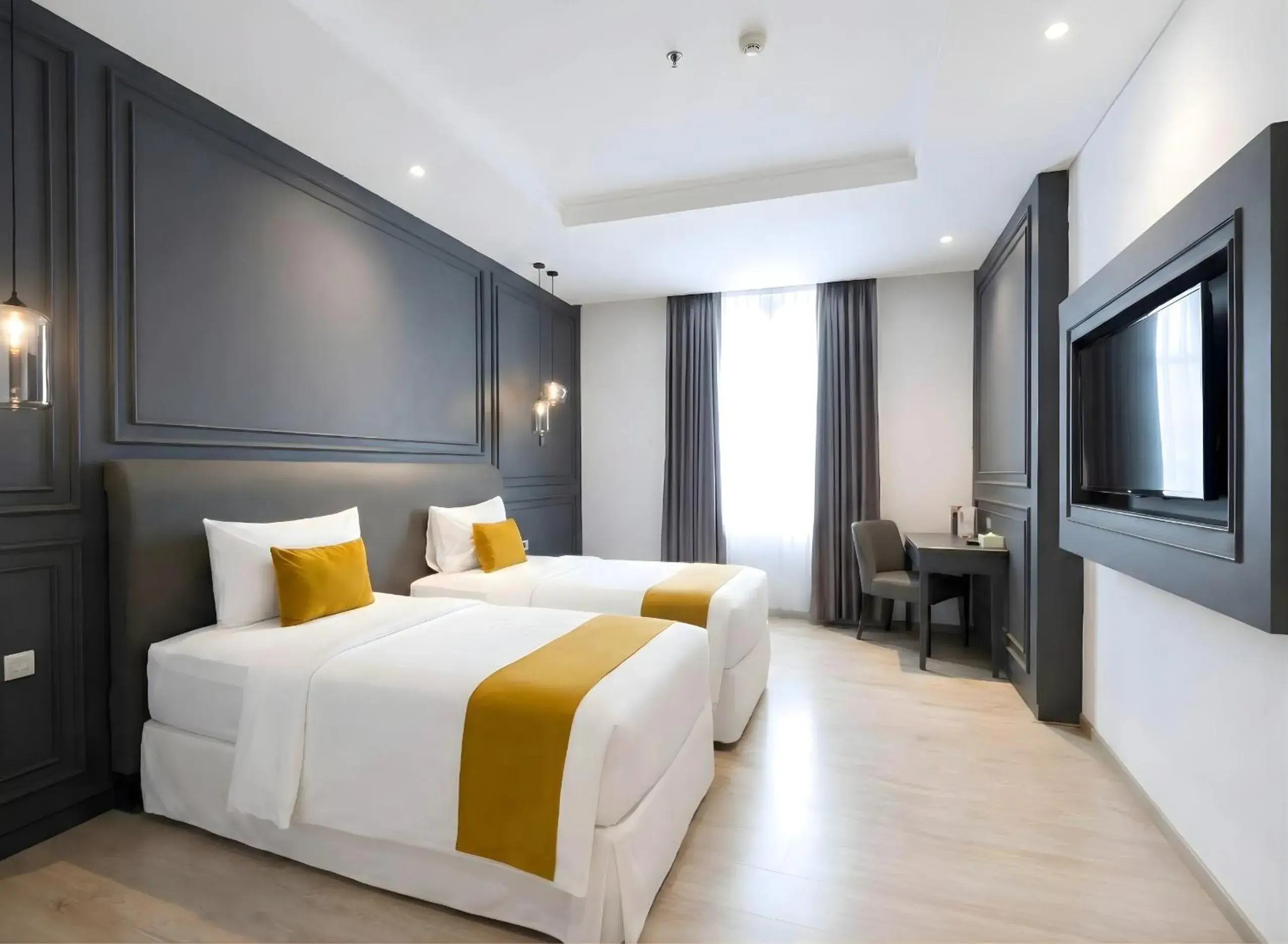 Bed in Hotel Shalva Jakarta Bed in Hotel Shalva Jakarta