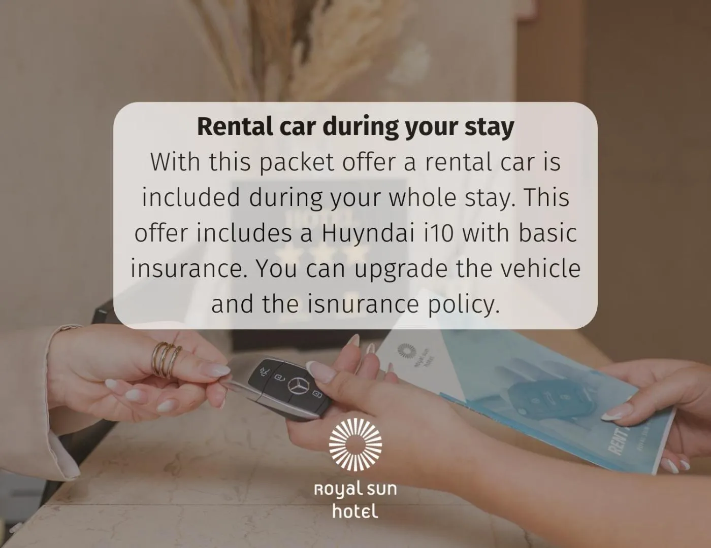 Text overlay in Royal Sun