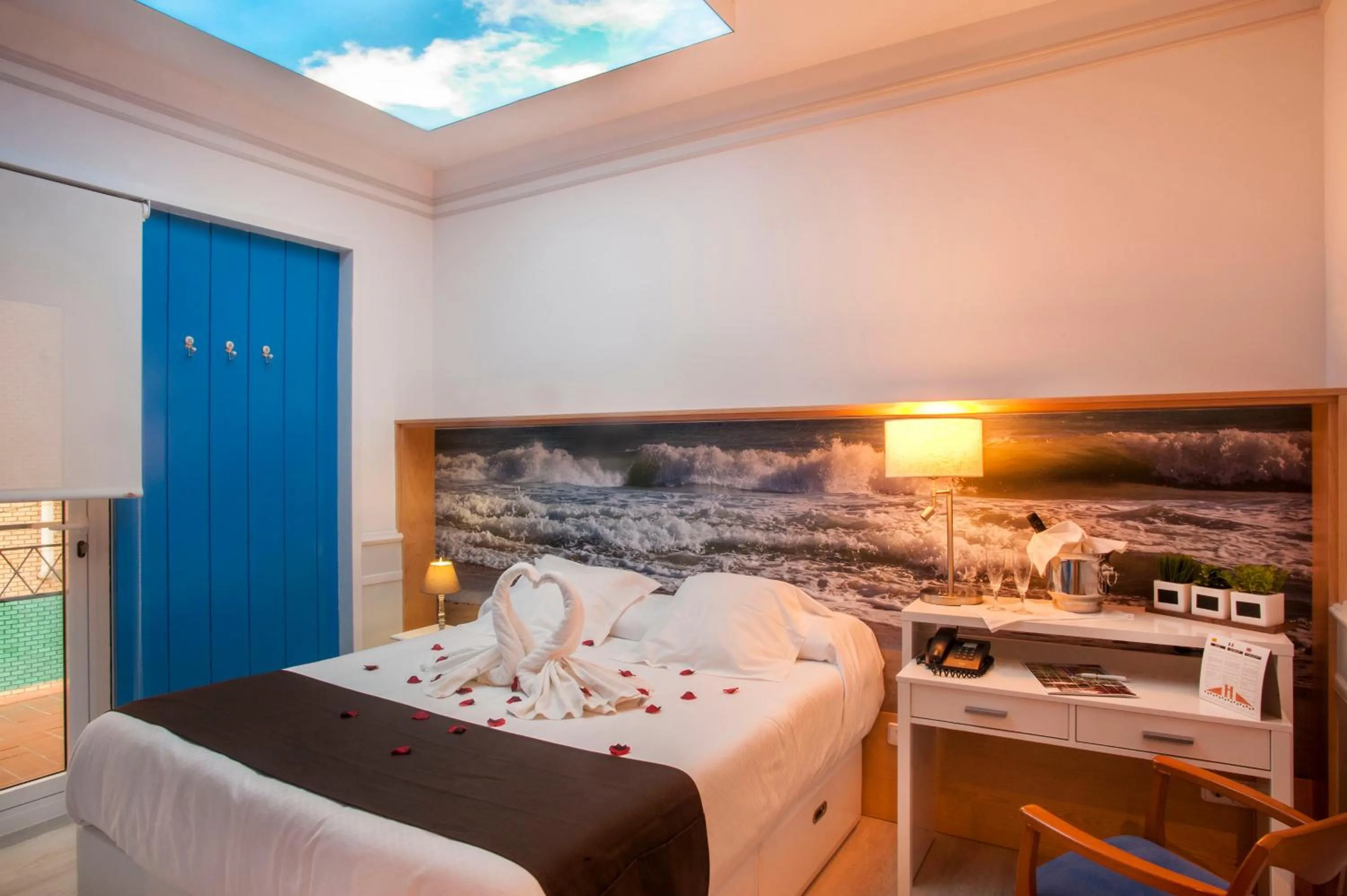 Bed in Hotel Ribes Roges