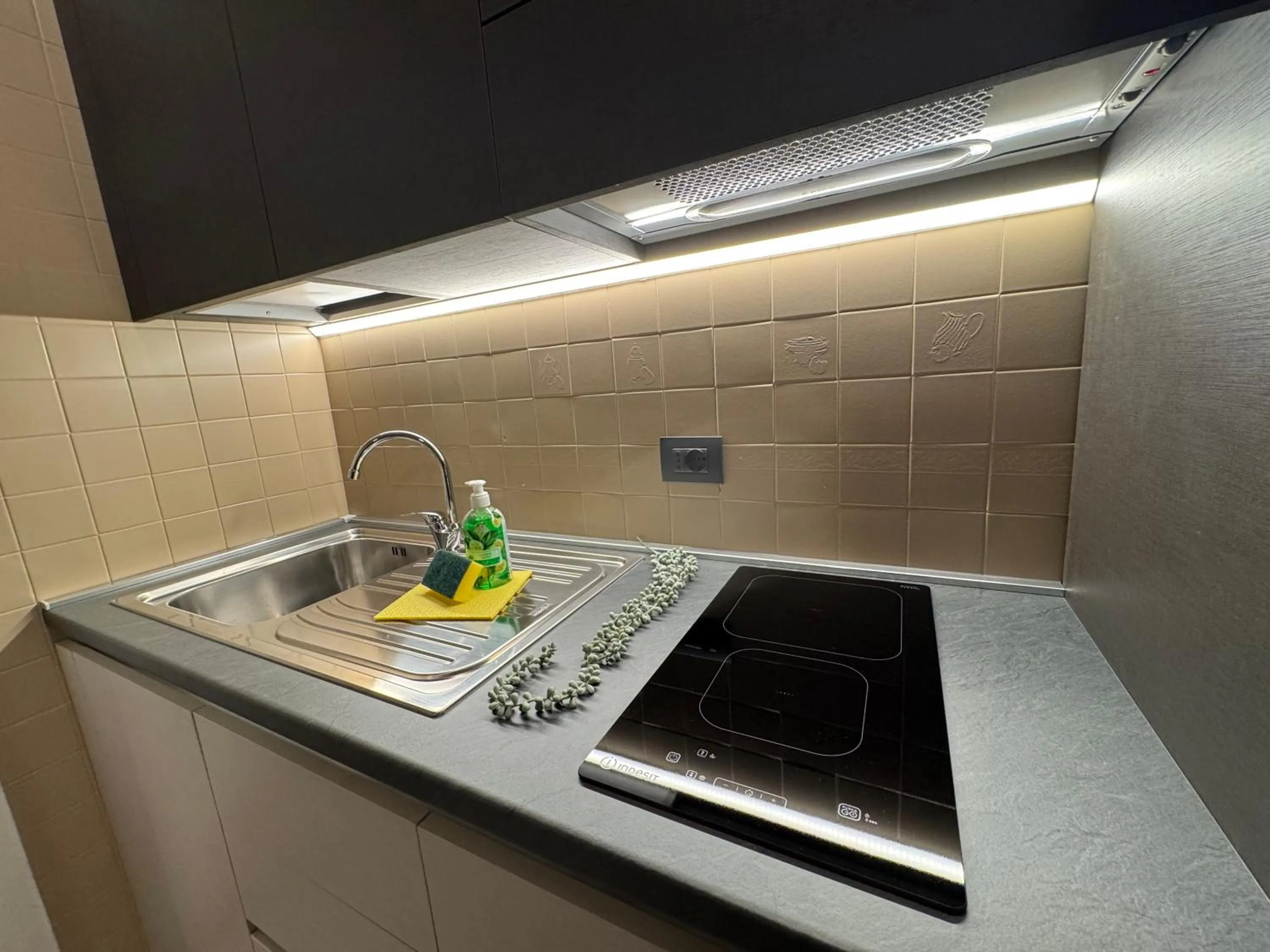 Kitchen or kitchenette in Residence le Spiagge