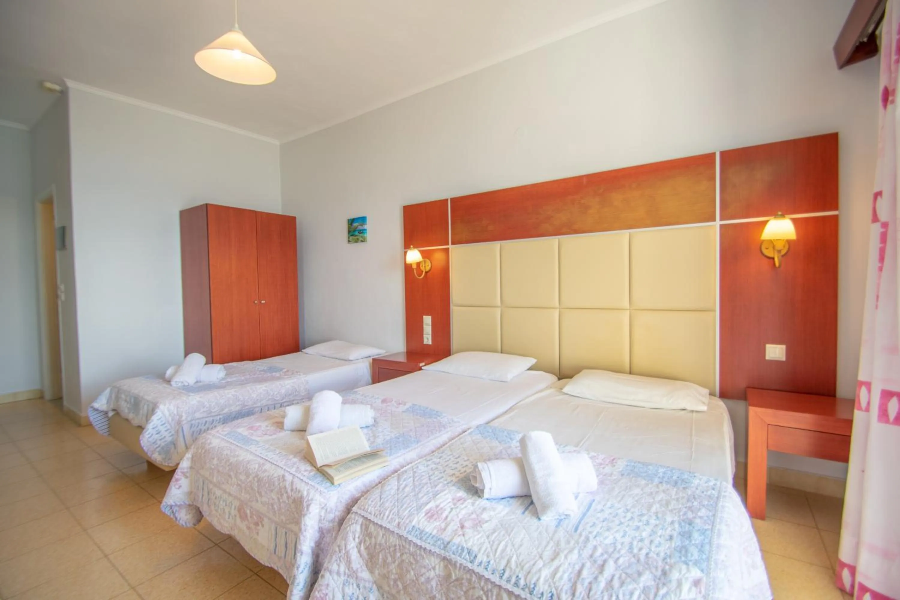 Photo of the whole room, Bed in Agoulos Beach Hotel