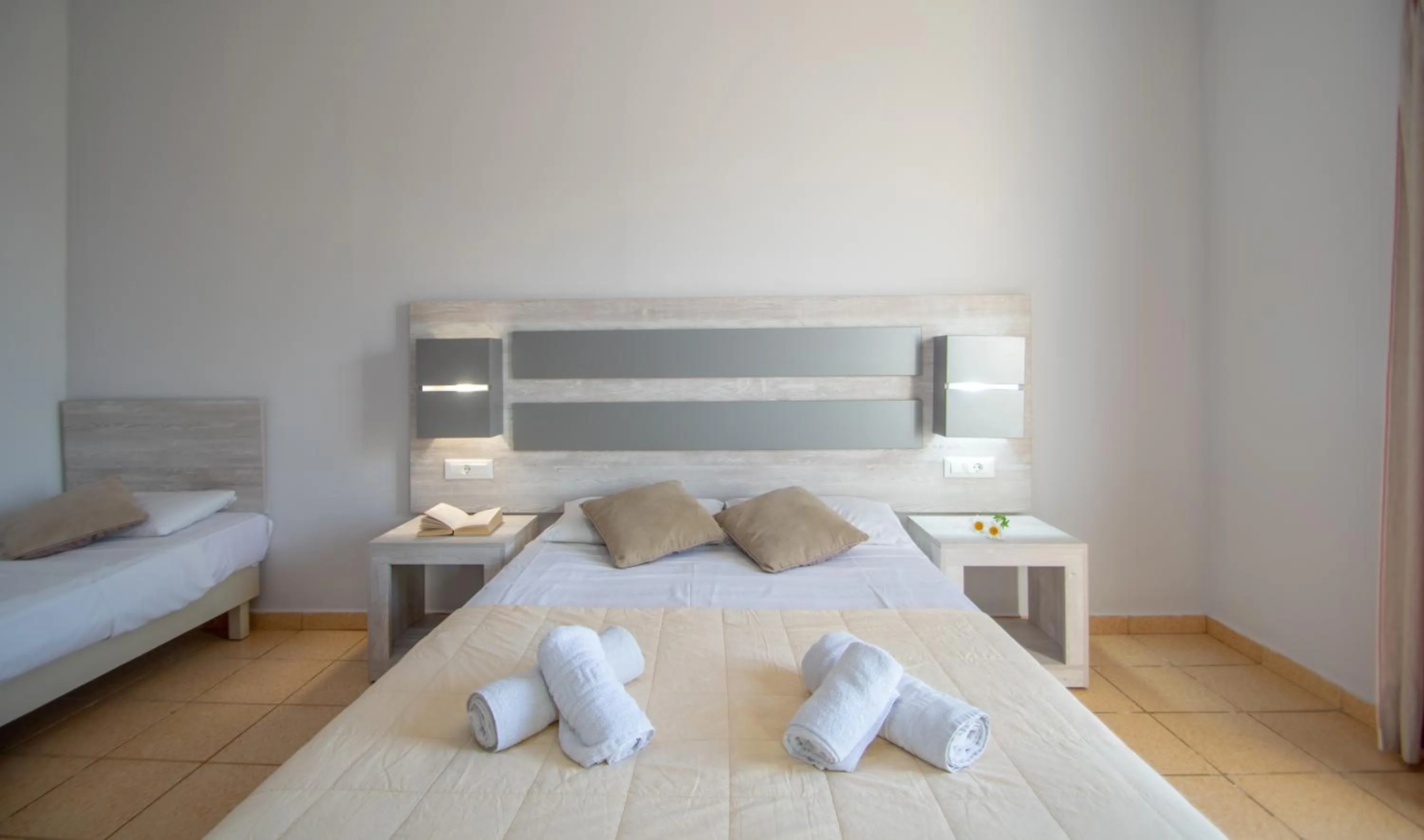 Photo of the whole room, Bed in Agoulos Beach Hotel