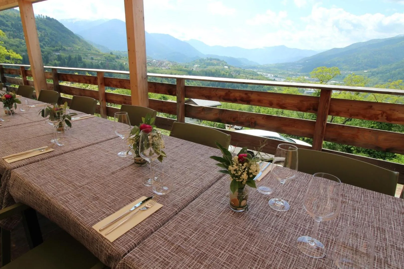 Balcony/Terrace in Maso al Sole Agriturismo