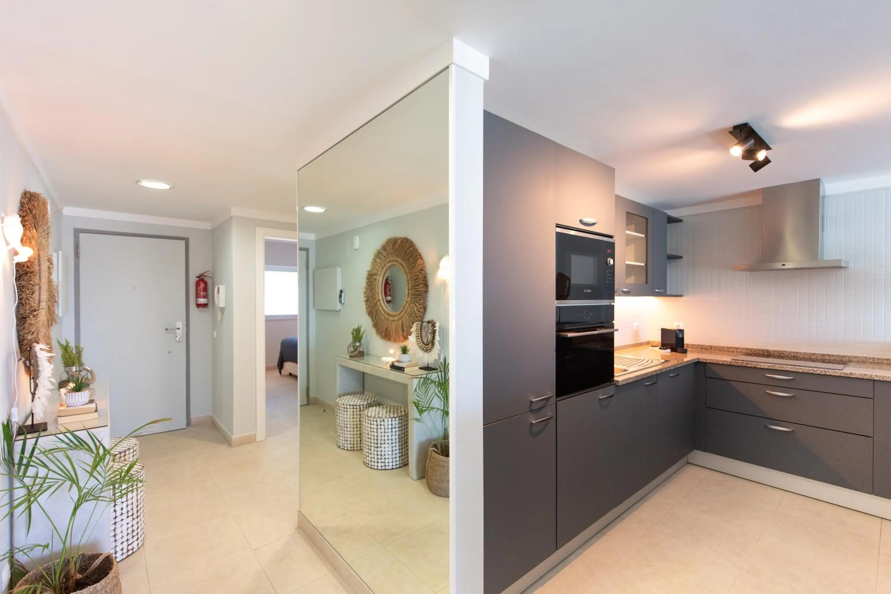 Kitchen or kitchenette in Vista Marina Apartamentos Turisticos