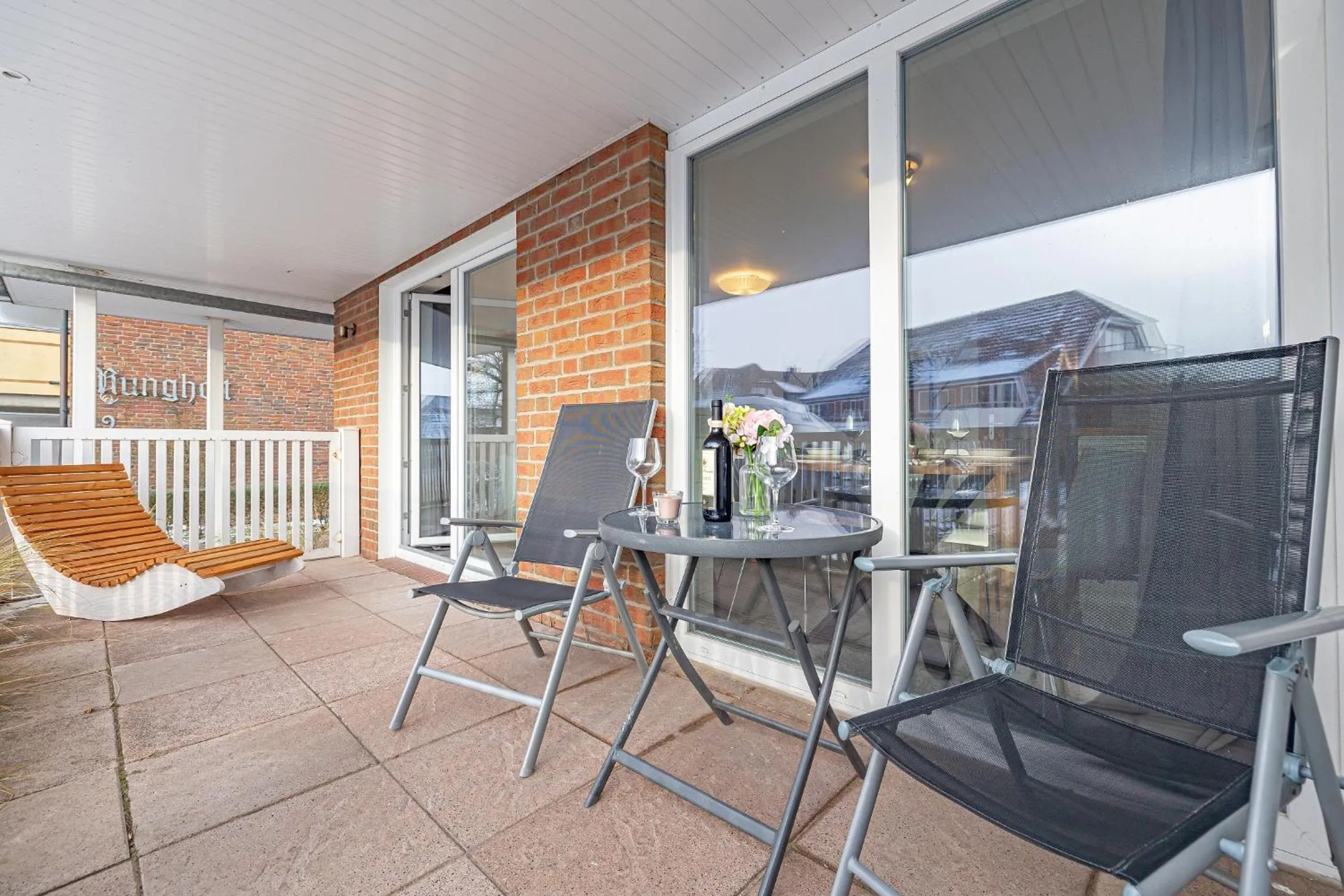 Balcony/Terrace in Appartementhaus Gouverneur-Maxse Büsum