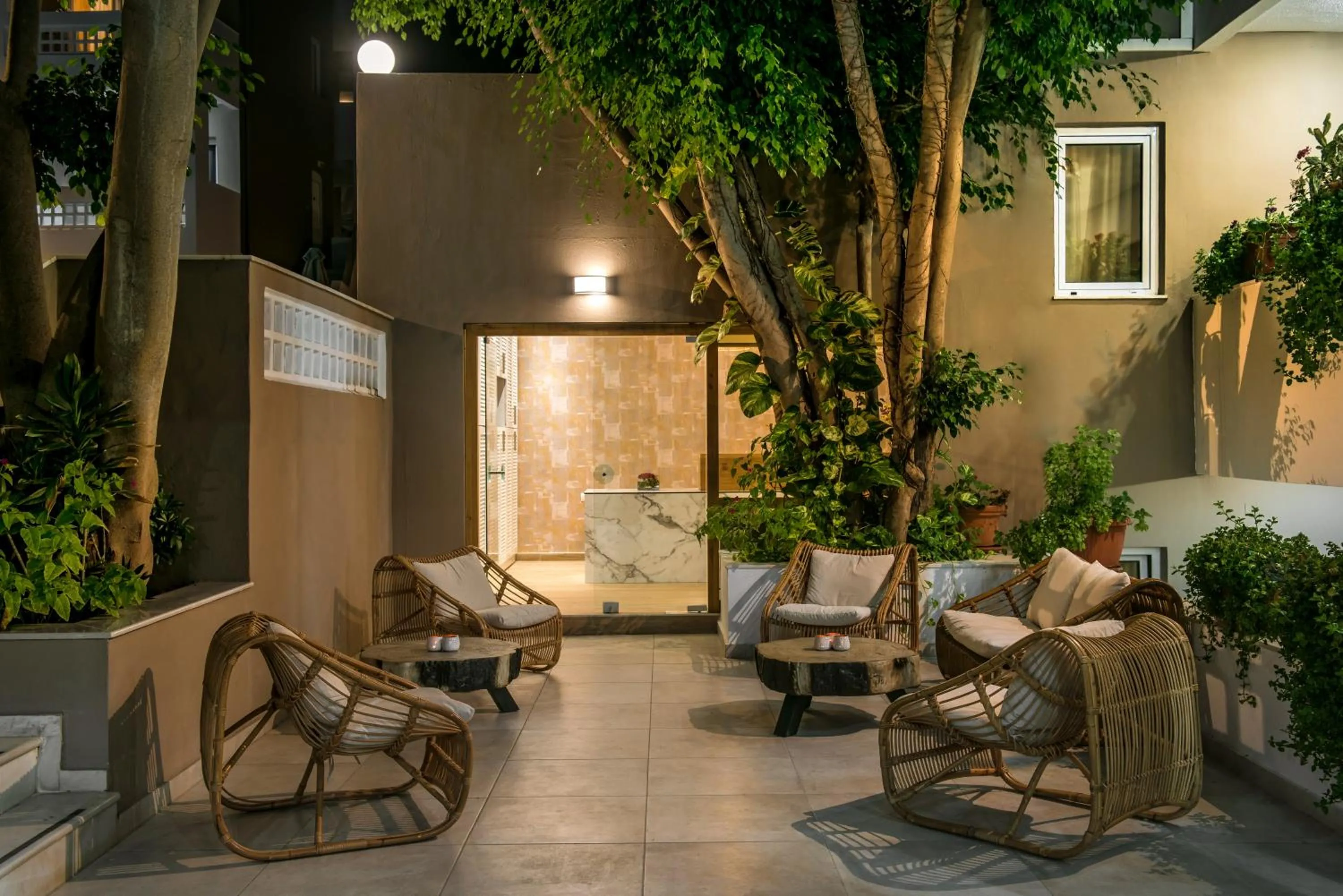 Garden in Troulis Apart-Hotel