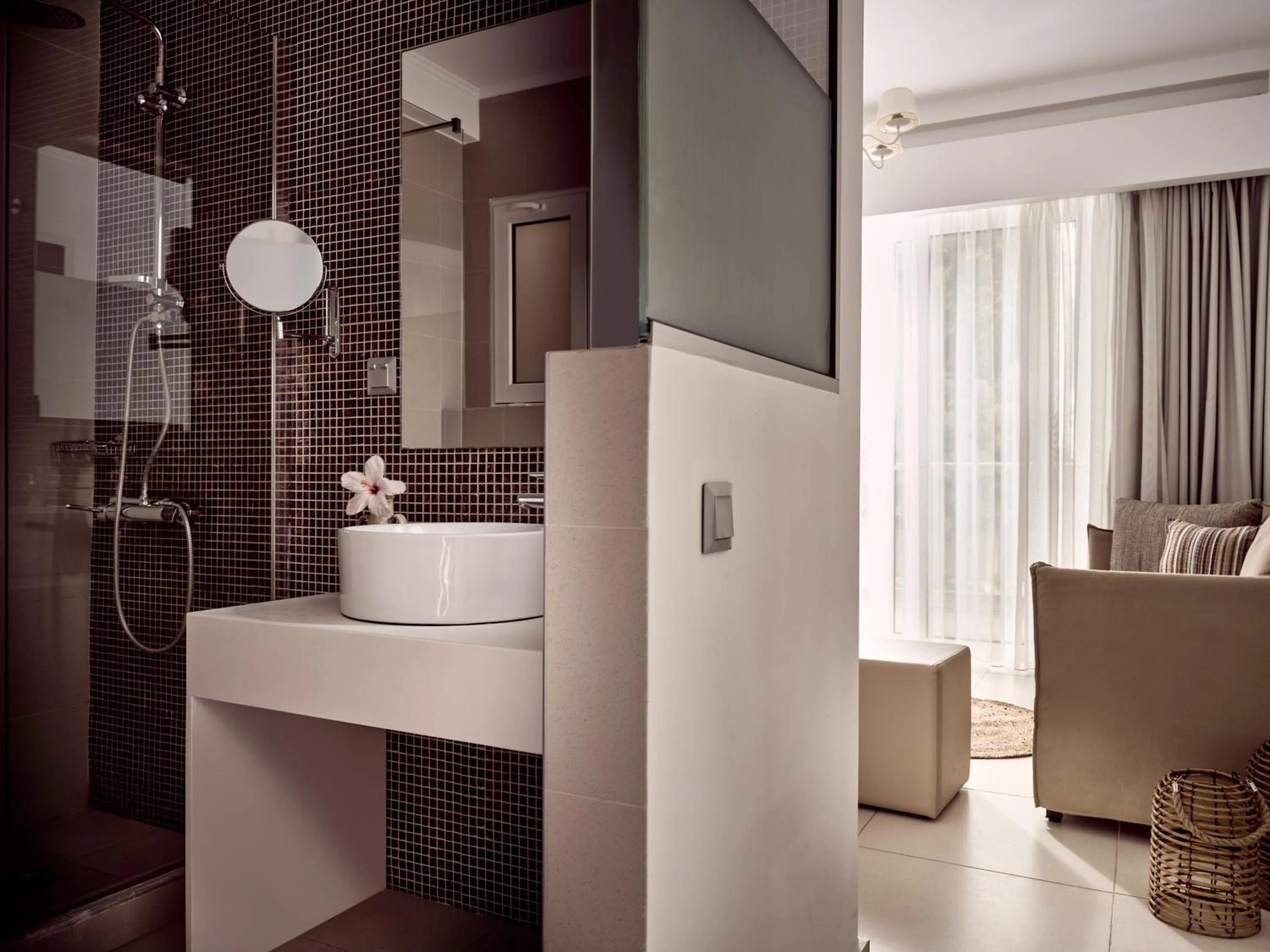 Bathroom in Troulis Apart-Hotel