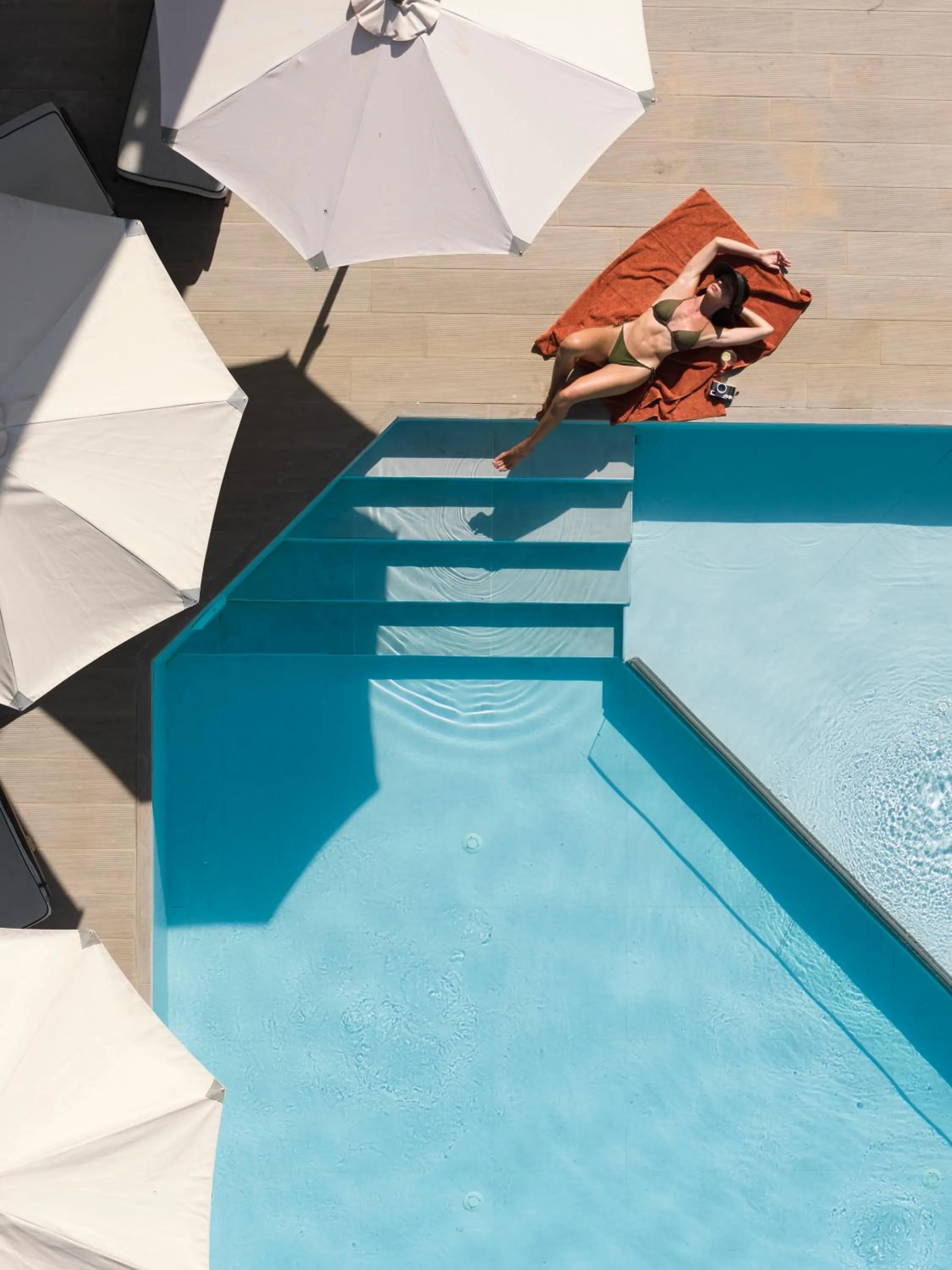 Swimming pool in Troulis Apart-Hotel