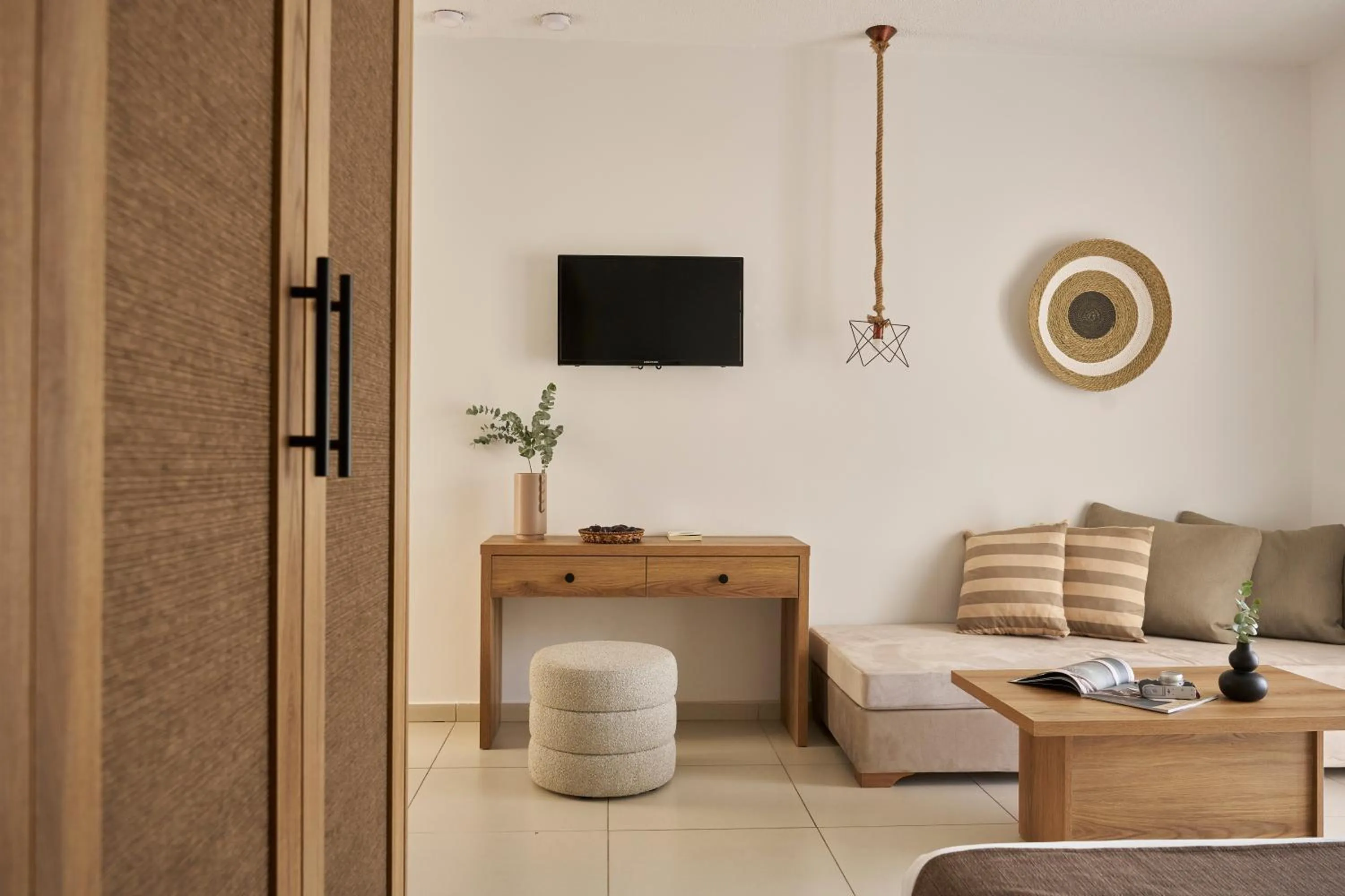 Bedroom in Troulis Apart-Hotel