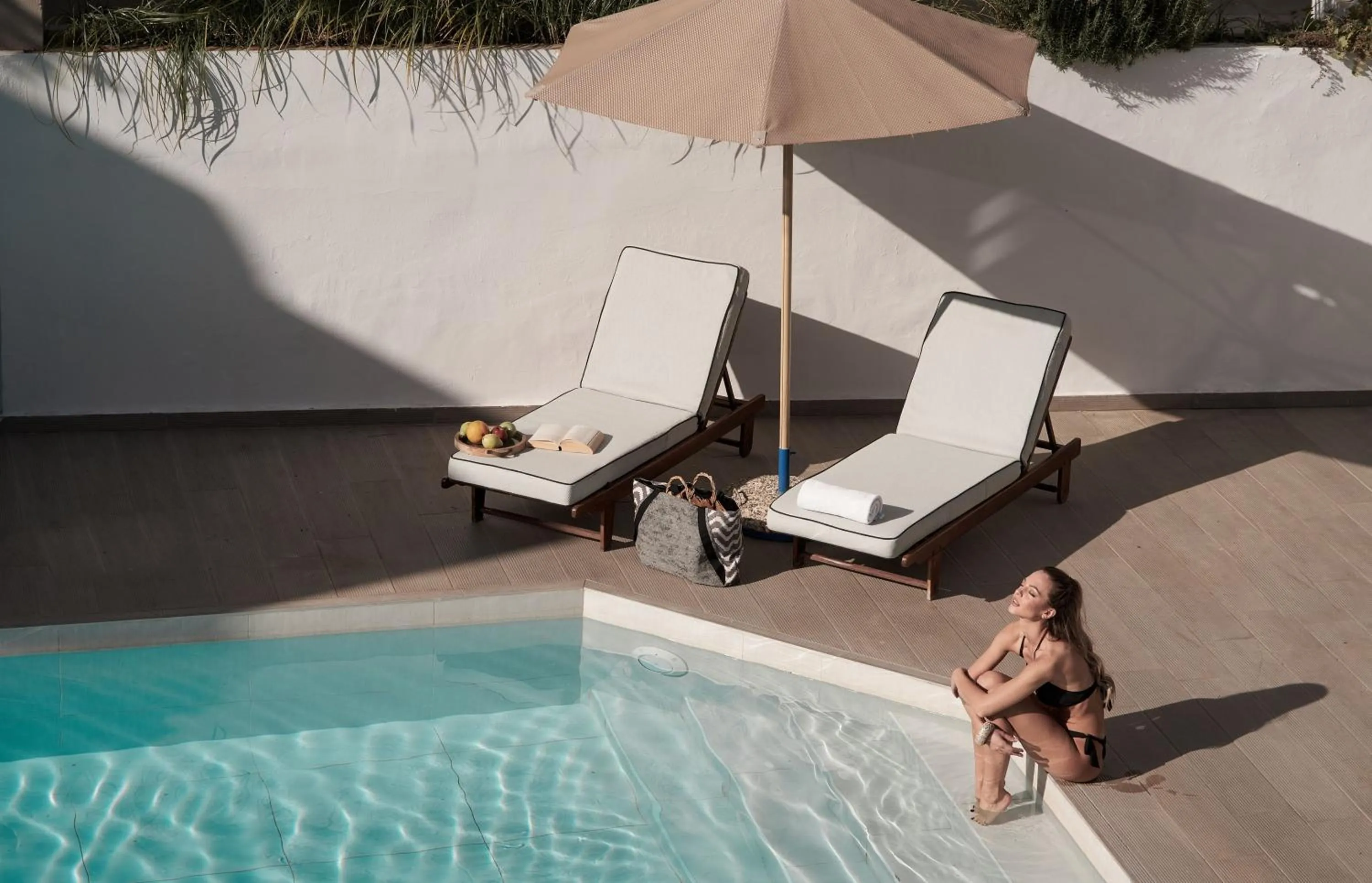 Swimming pool in Troulis Apart-Hotel