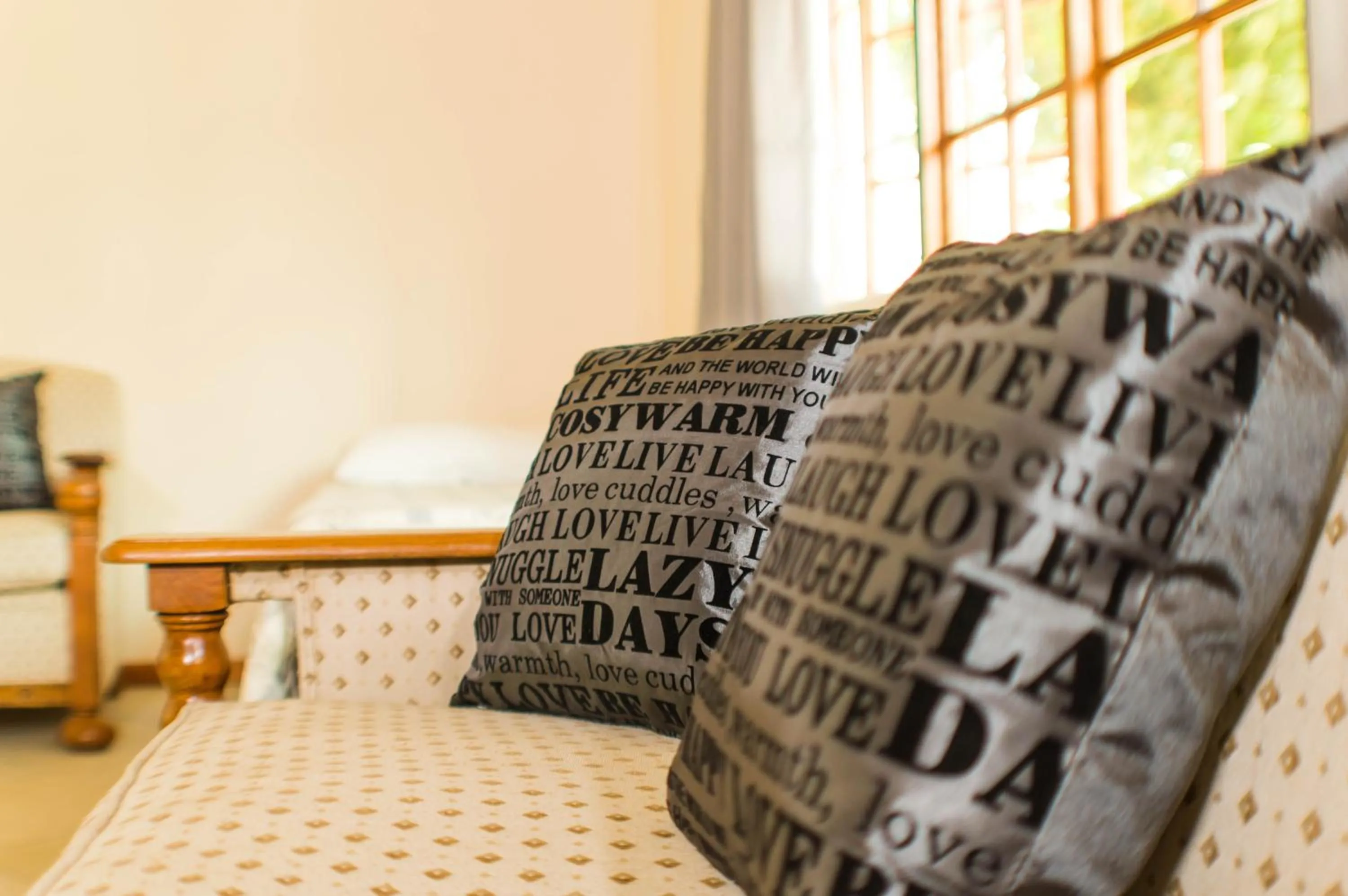 Seating area, Bed in Rosedale Organic Farm Bed & Breakfast