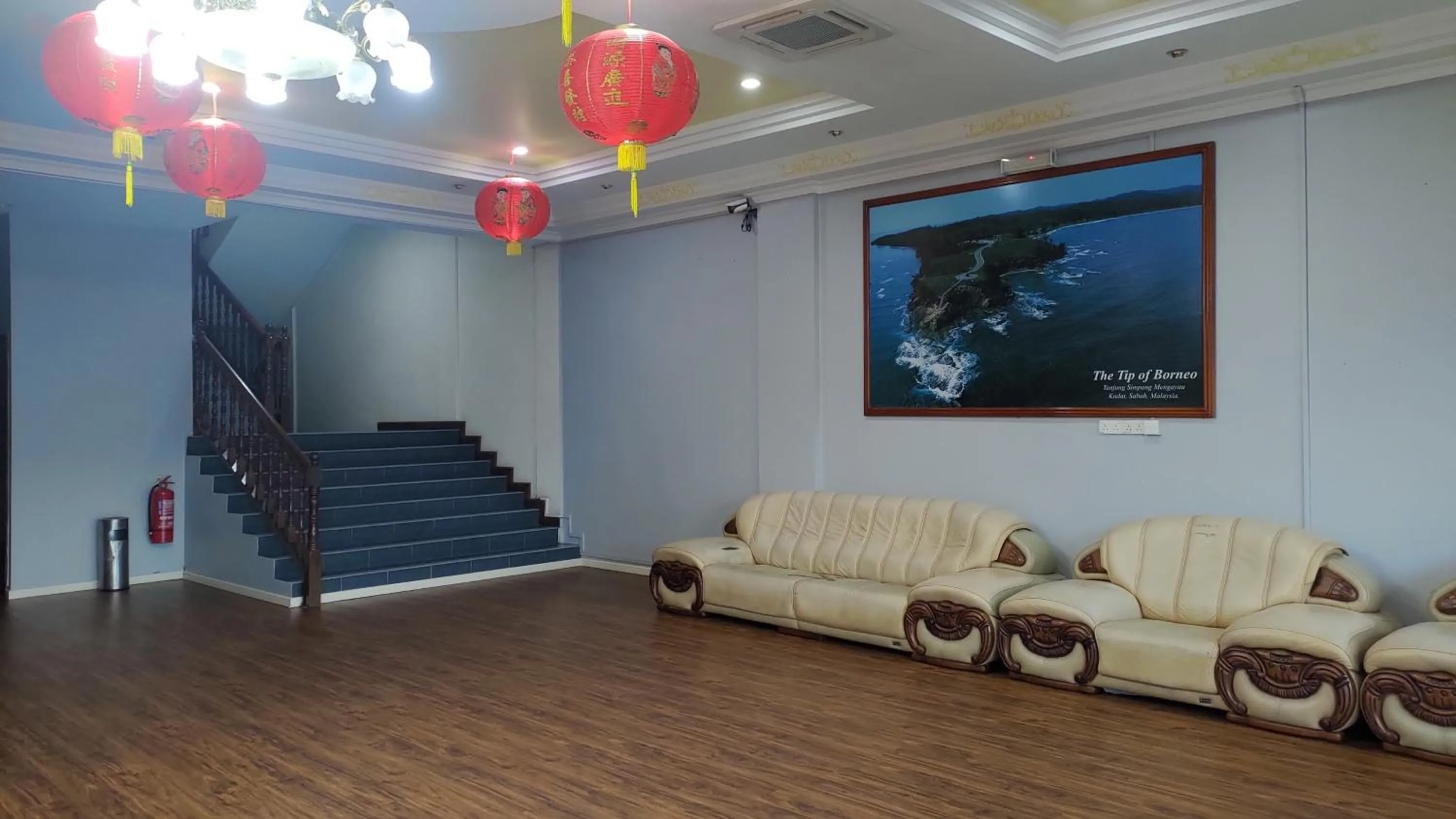 Seating area in The Upper Deck Hotel