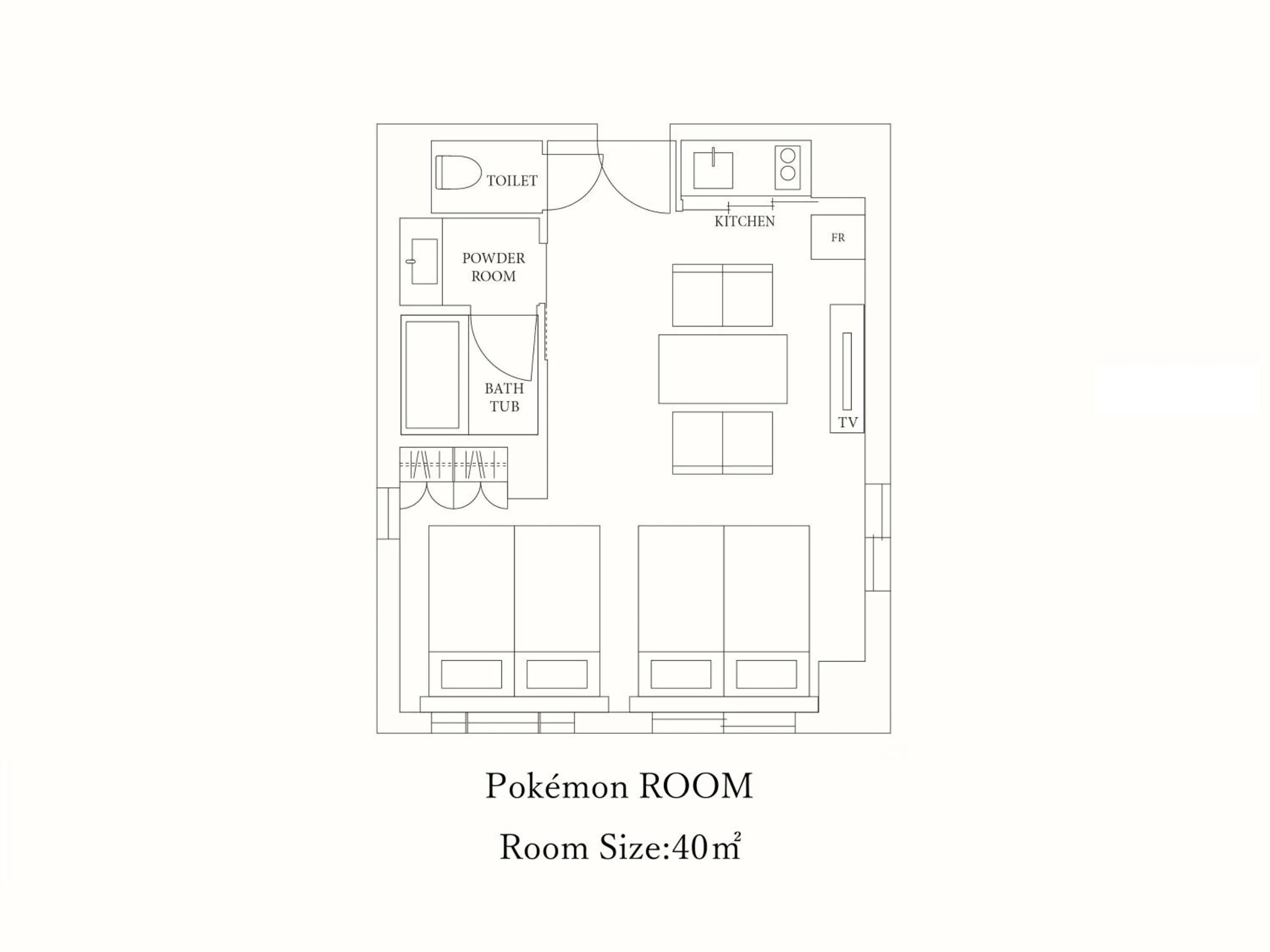 Floor plan in MIMARU Kyoto Nishinotoin Takatsuji