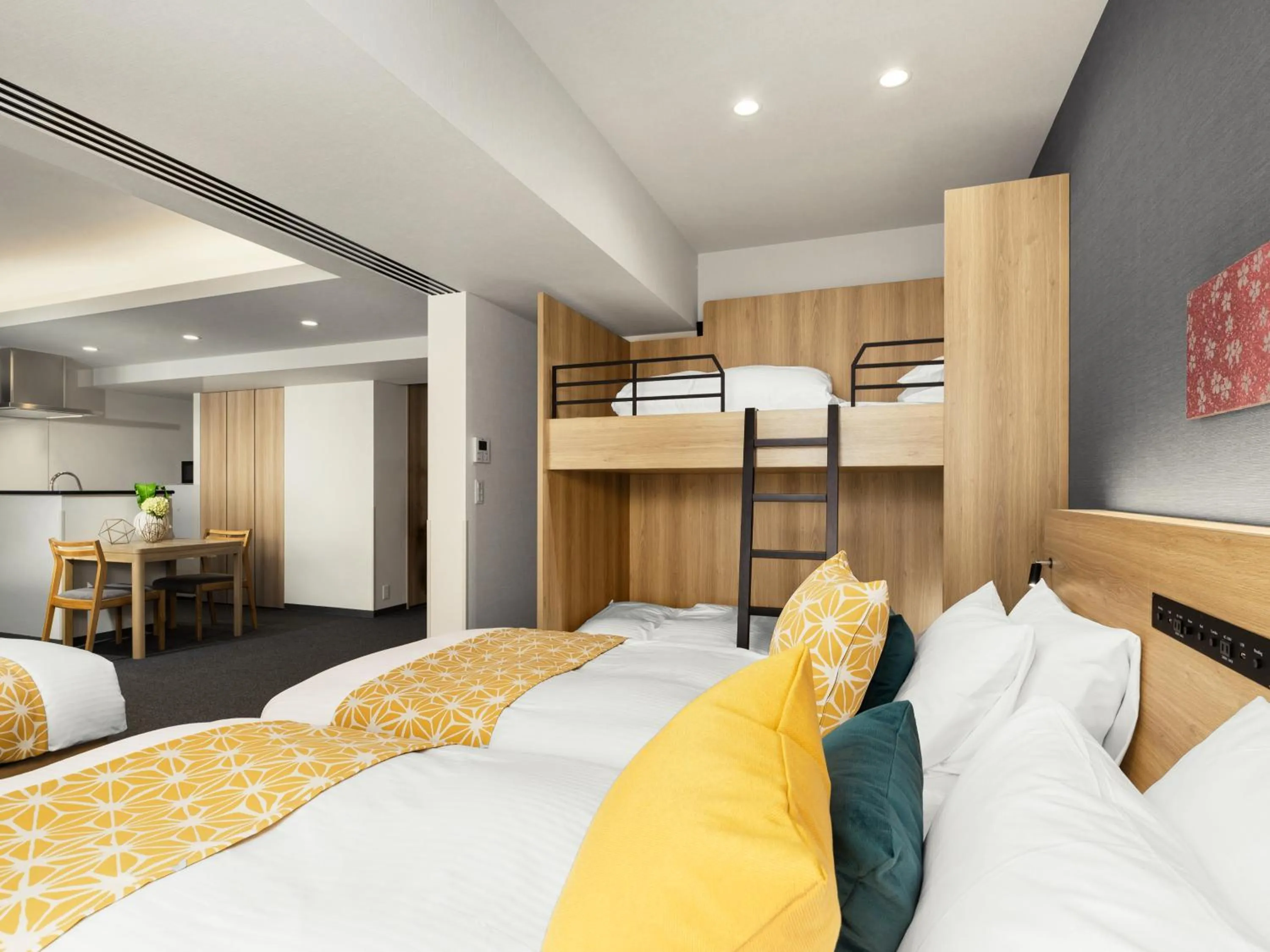 Bed in MIMARU Kyoto Nishinotoin Takatsuji