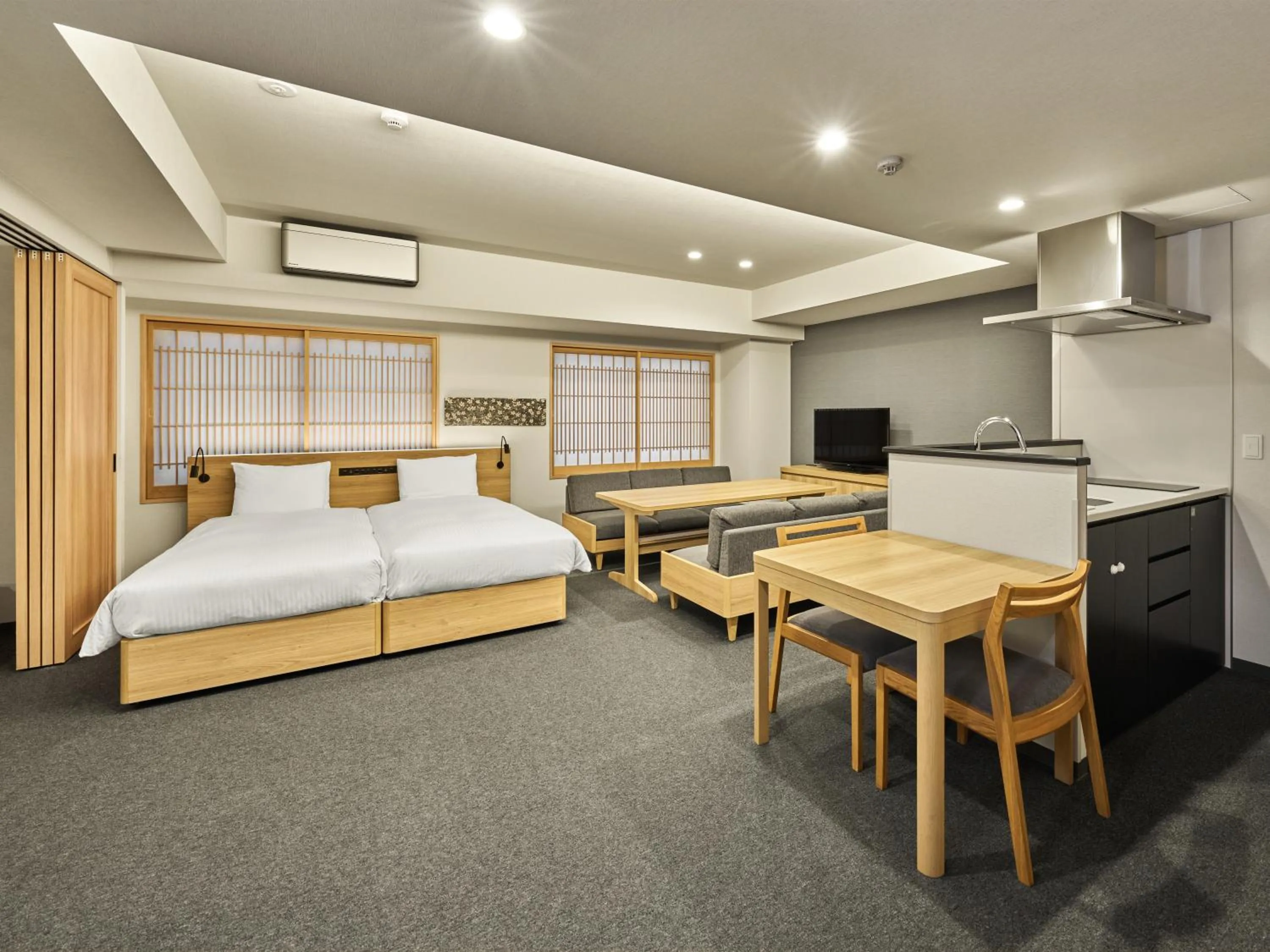 Bed in MIMARU Kyoto Nishinotoin Takatsuji