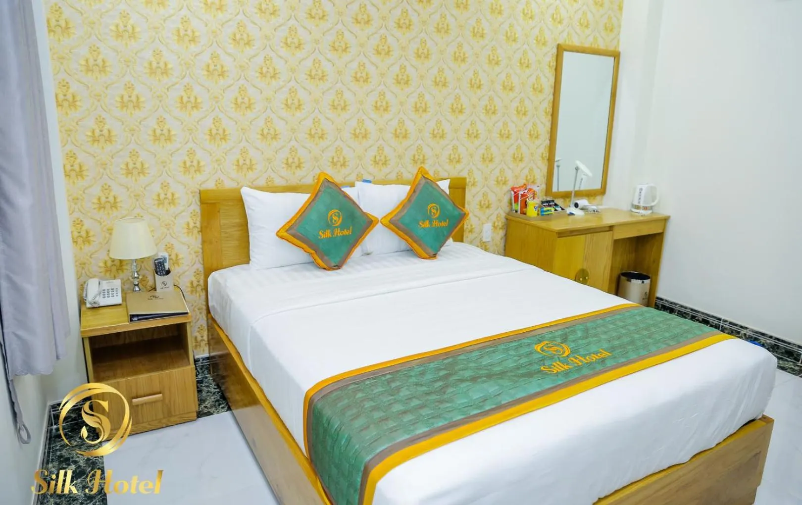 Bed in Silk Hotel near Tan Son Nhat Airport