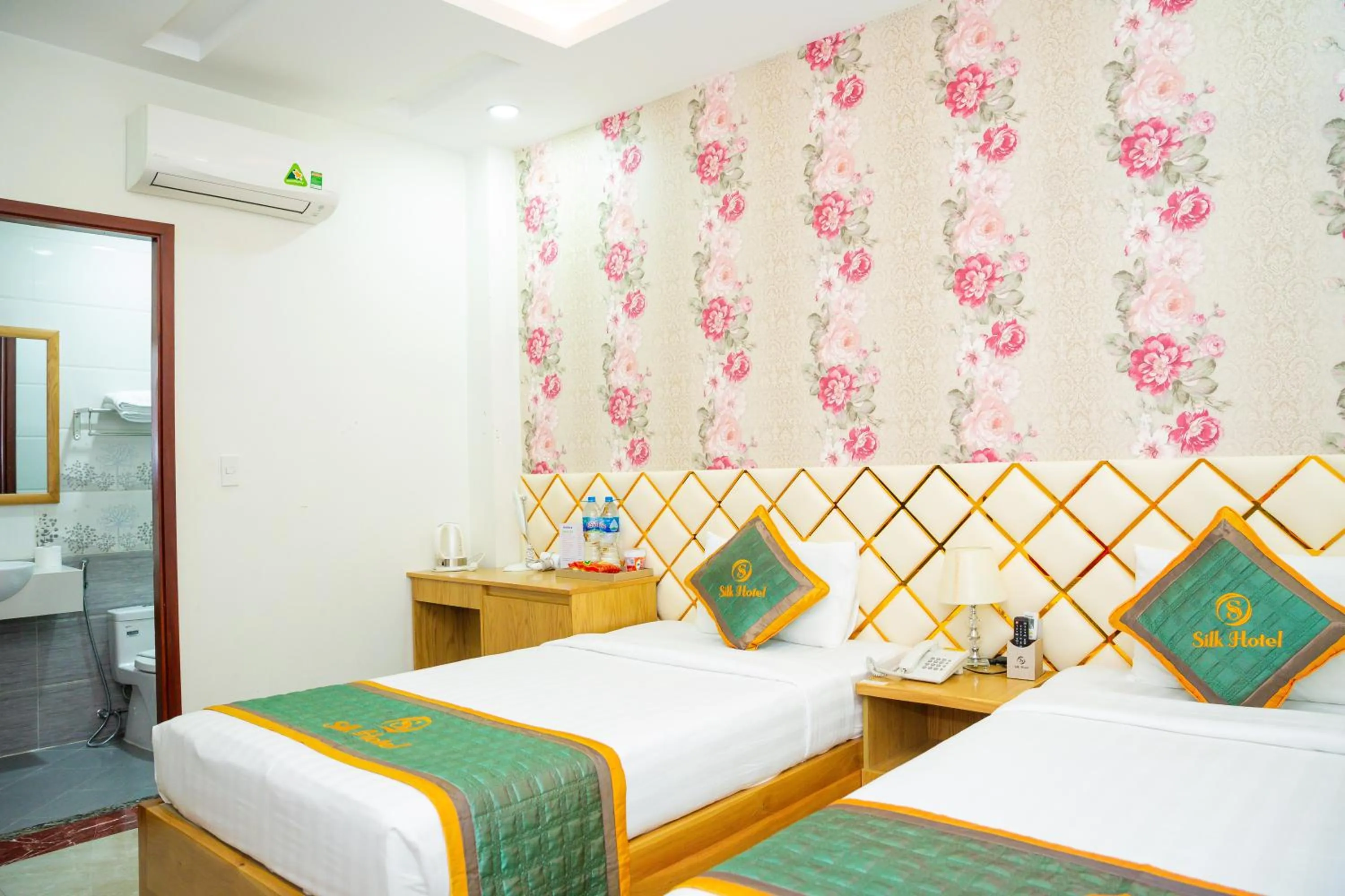 Bed in Silk Hotel near Tan Son Nhat Airport