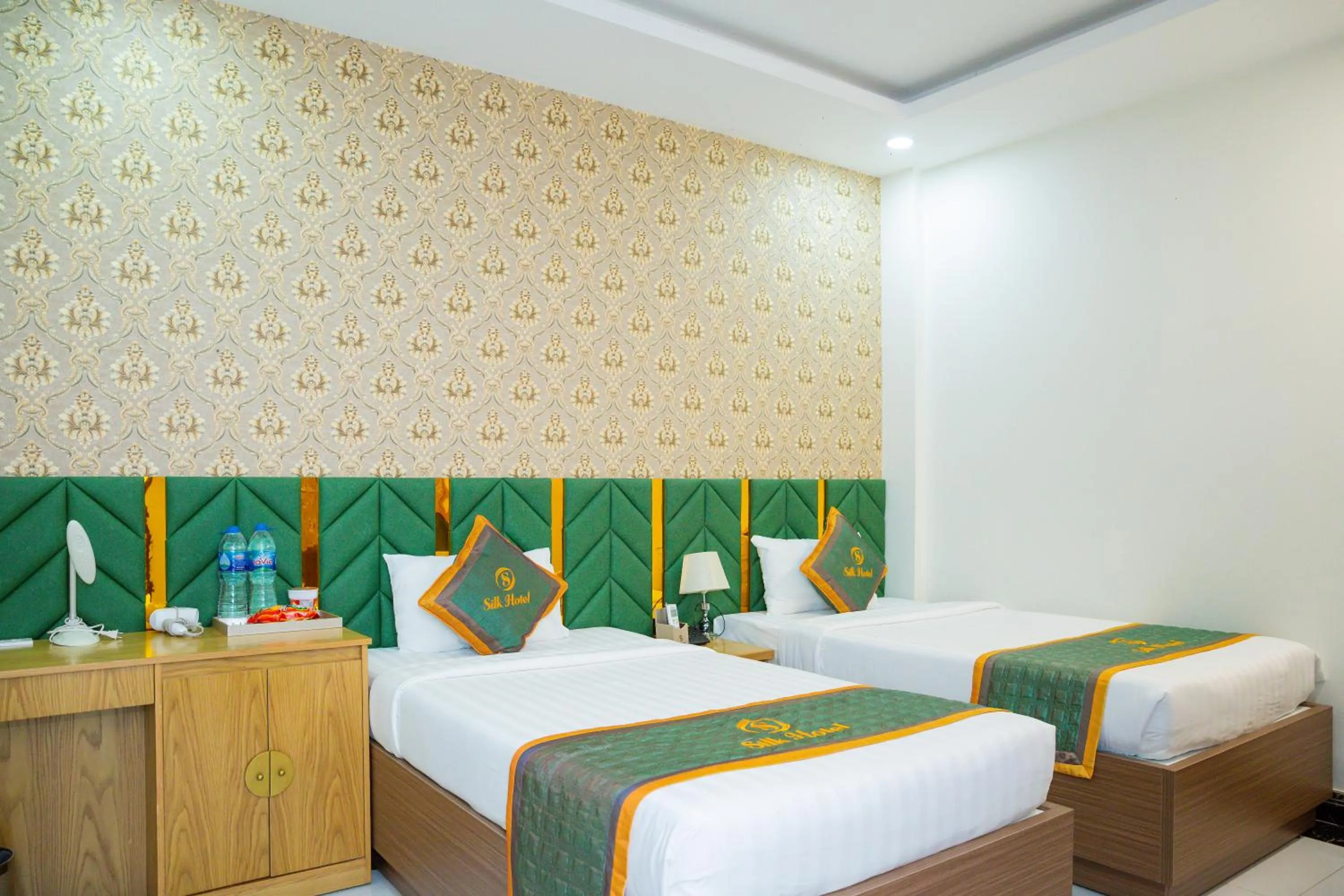 Bed in Silk Hotel near Tan Son Nhat Airport