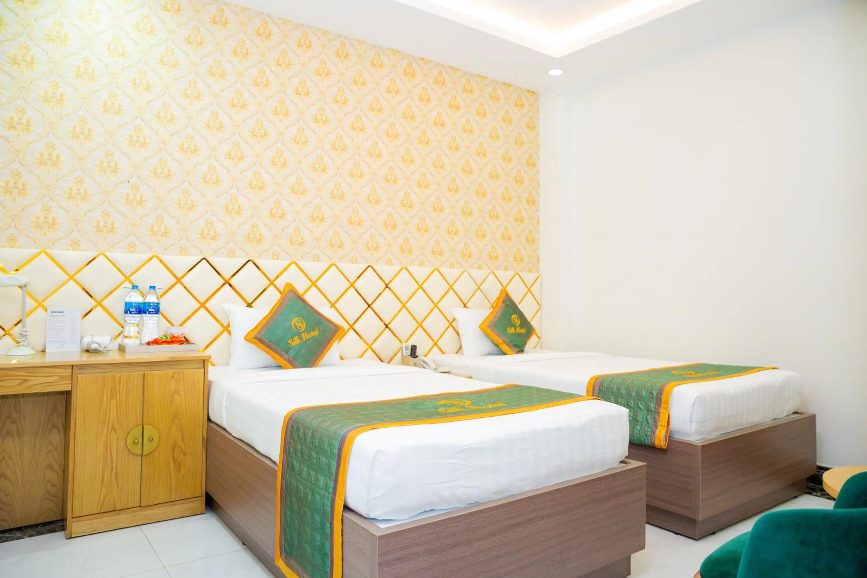 Bed in Silk Hotel near Tan Son Nhat Airport