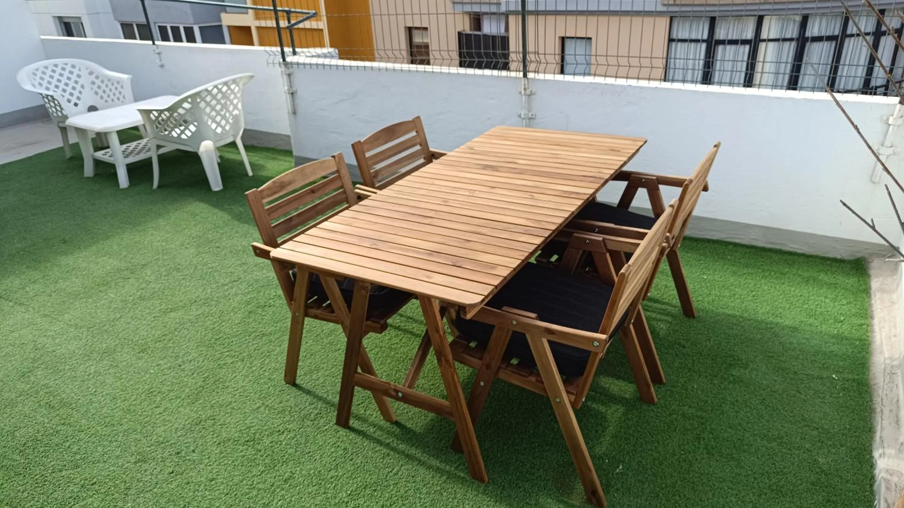 Balcony/Terrace in Alcaravaneras Hostel