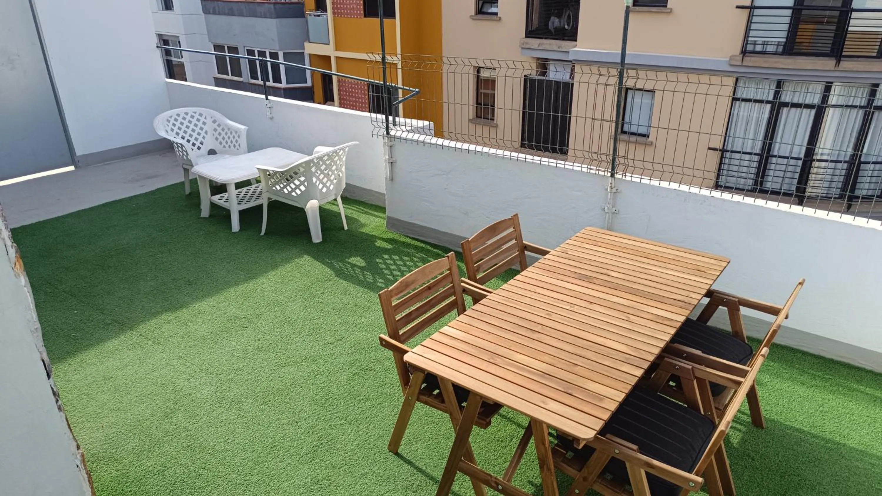 Balcony/Terrace in Alcaravaneras Hostel