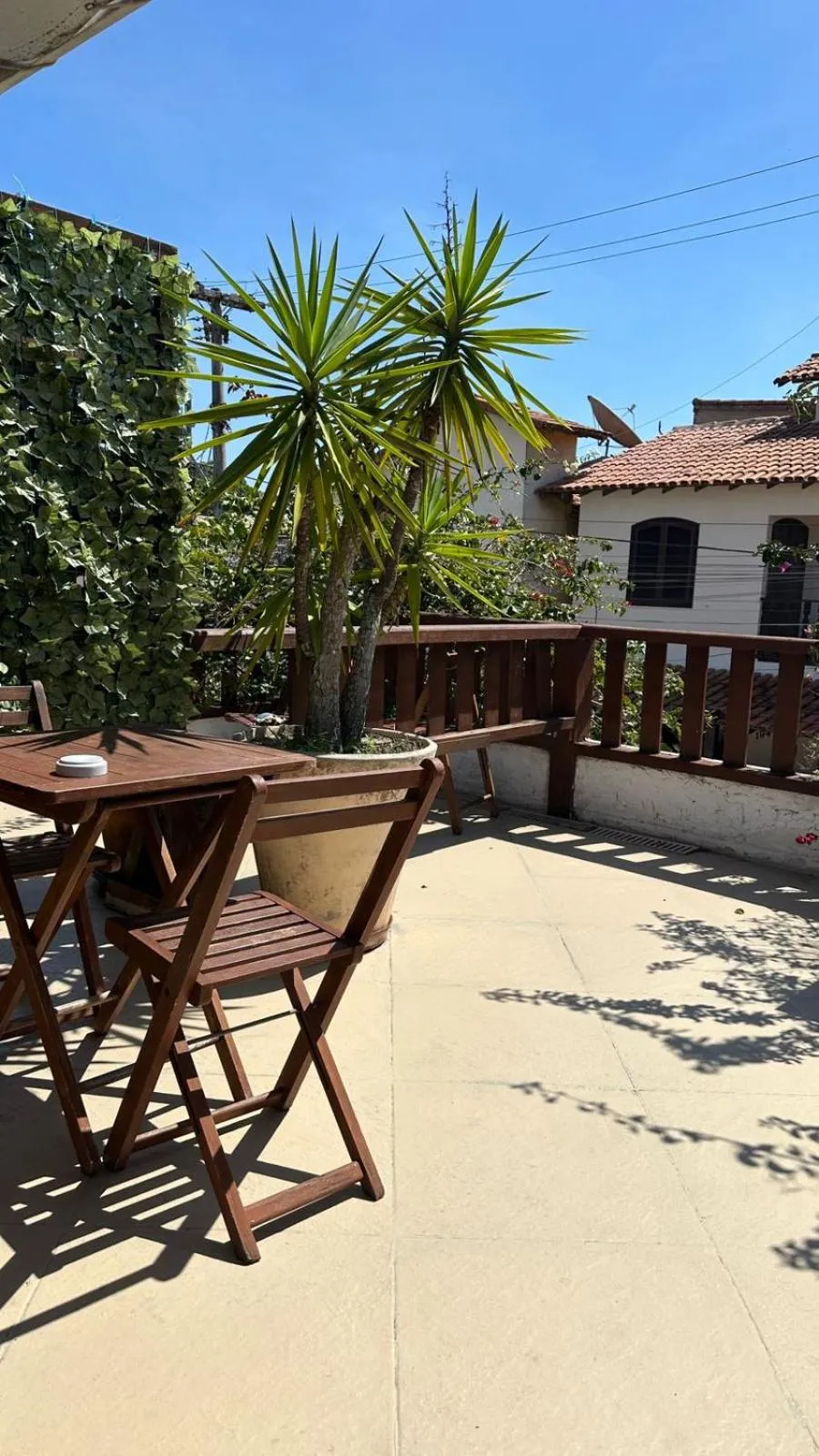 Balcony/Terrace in Pousada Casa das Rosas
