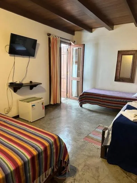 TV and multimedia, Bed in Pousada Casa das Rosas