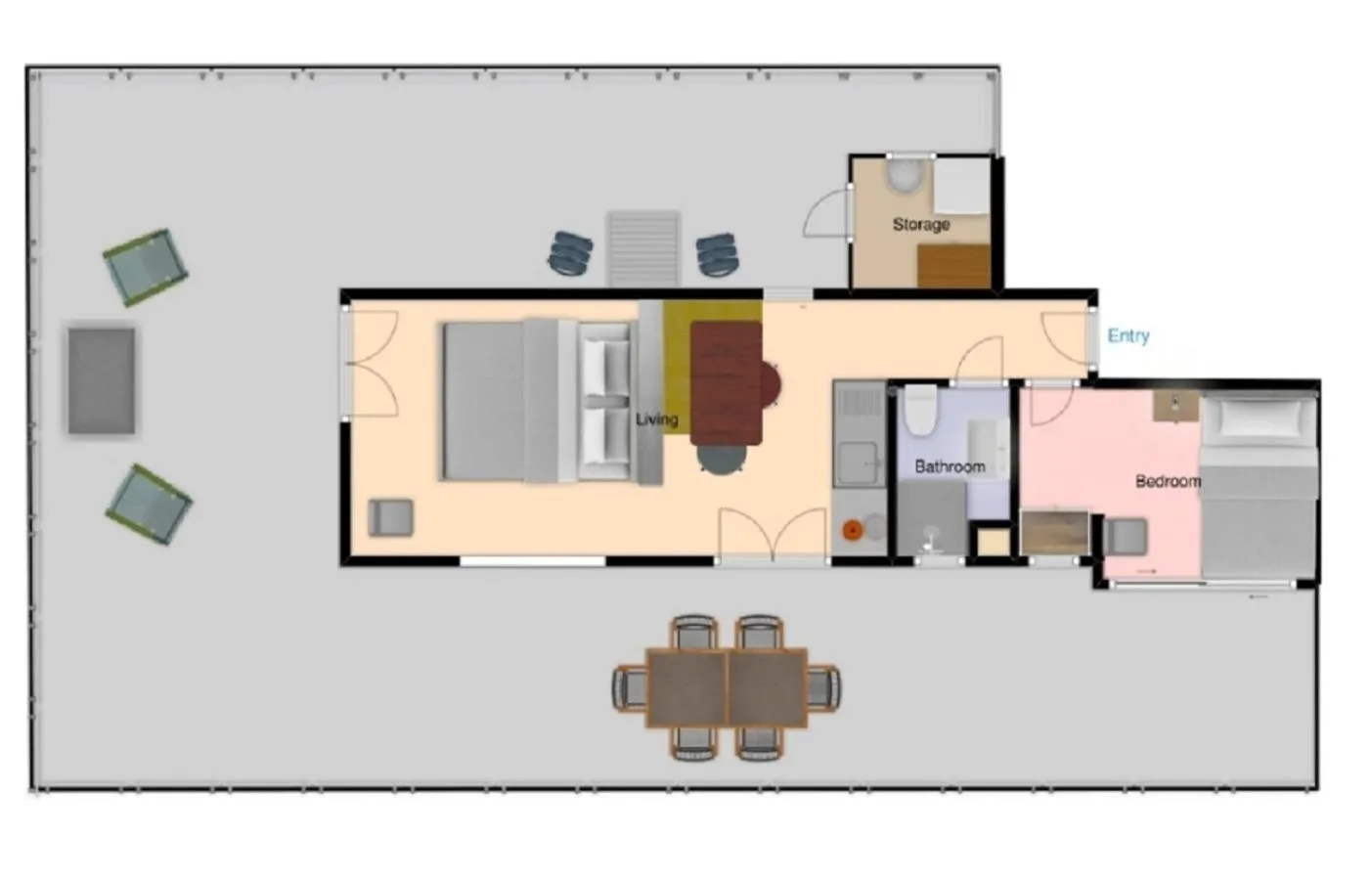 Floor plan in Seafront Penthouse LEO