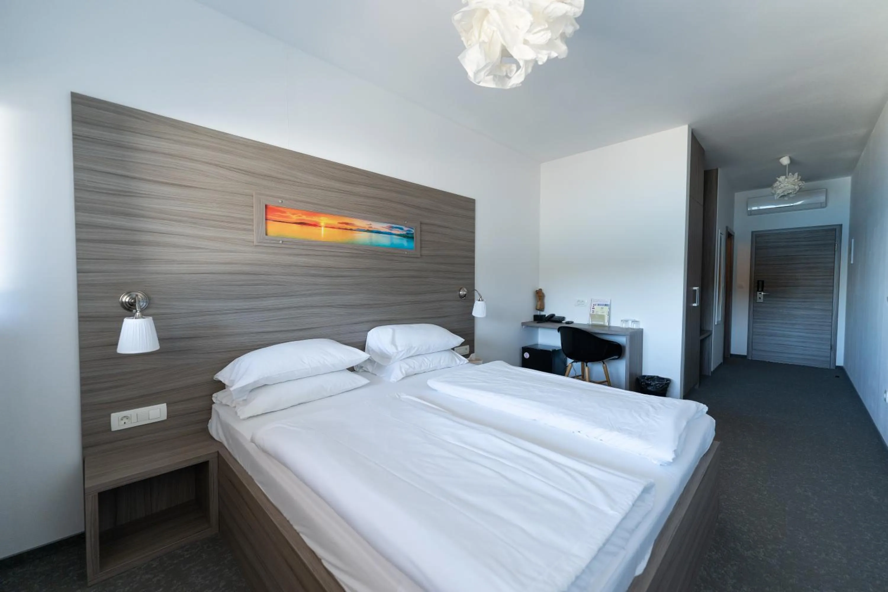 Bed in Barbara Piran Beach Hotel