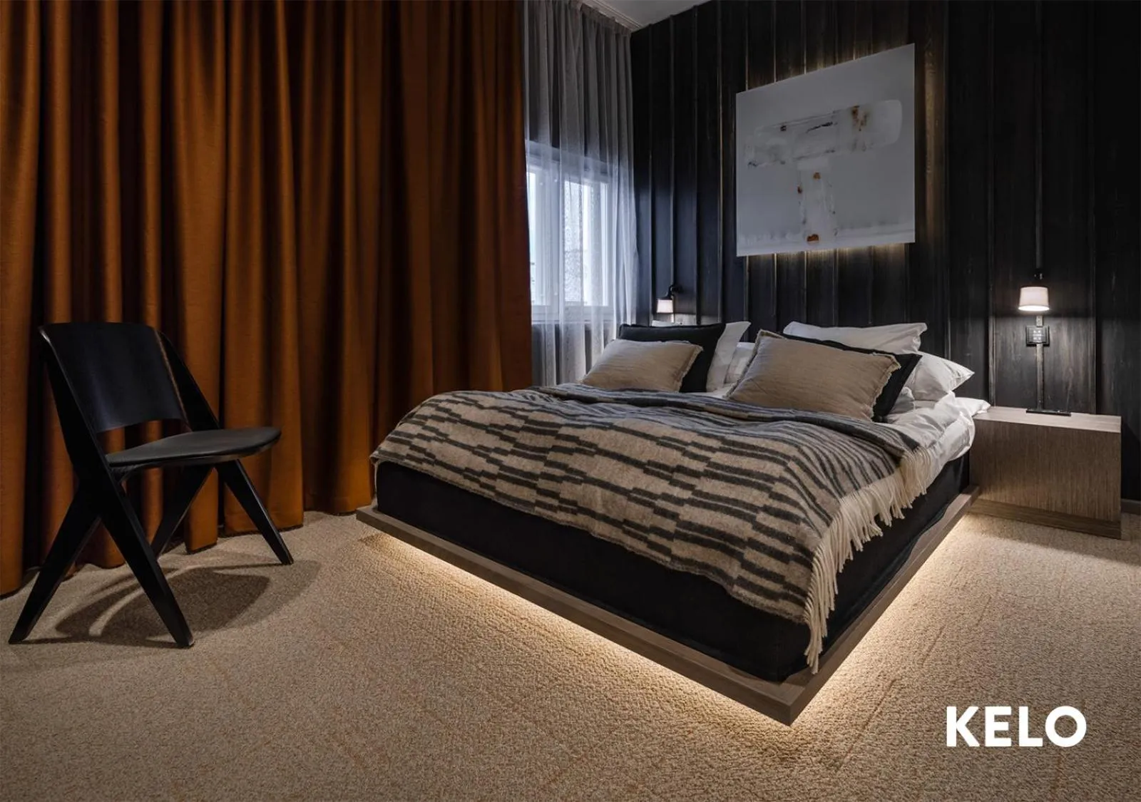 Bed in HAAWE Boutique Apart Hotel