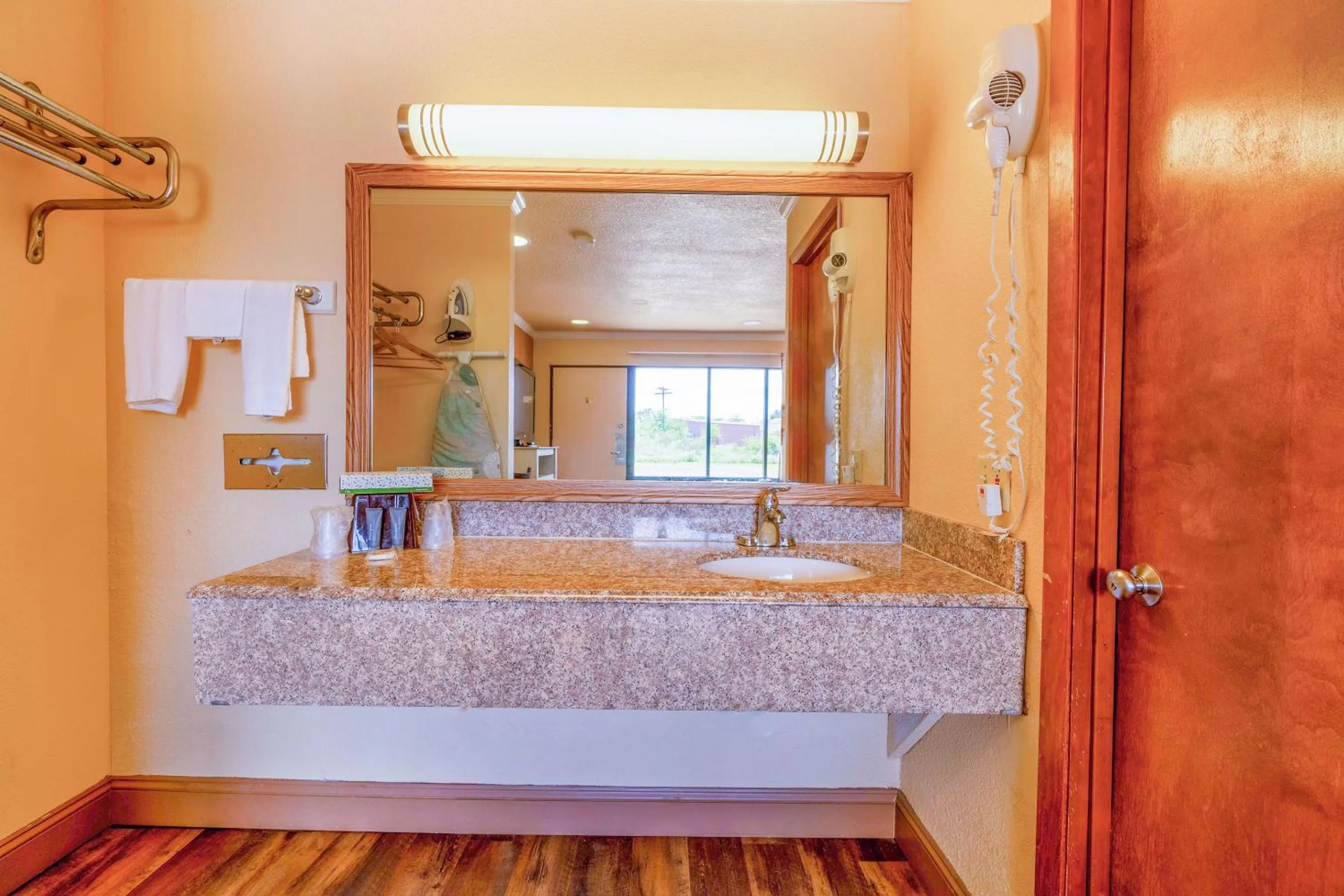 Bathroom in River Valley Motor Inn By OYO La Grange Texas