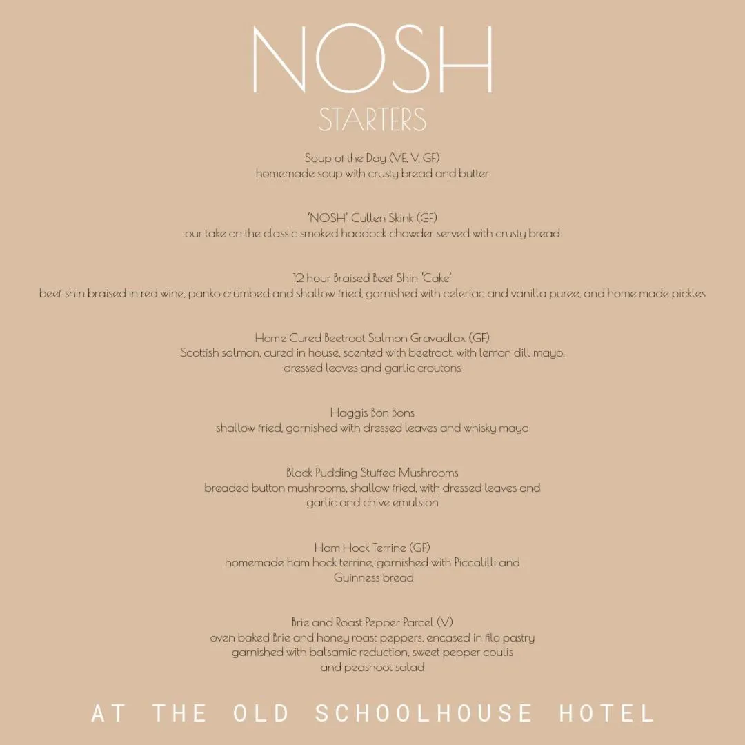 Restaurant/places to eat in The Old Schoolhouse Hotel