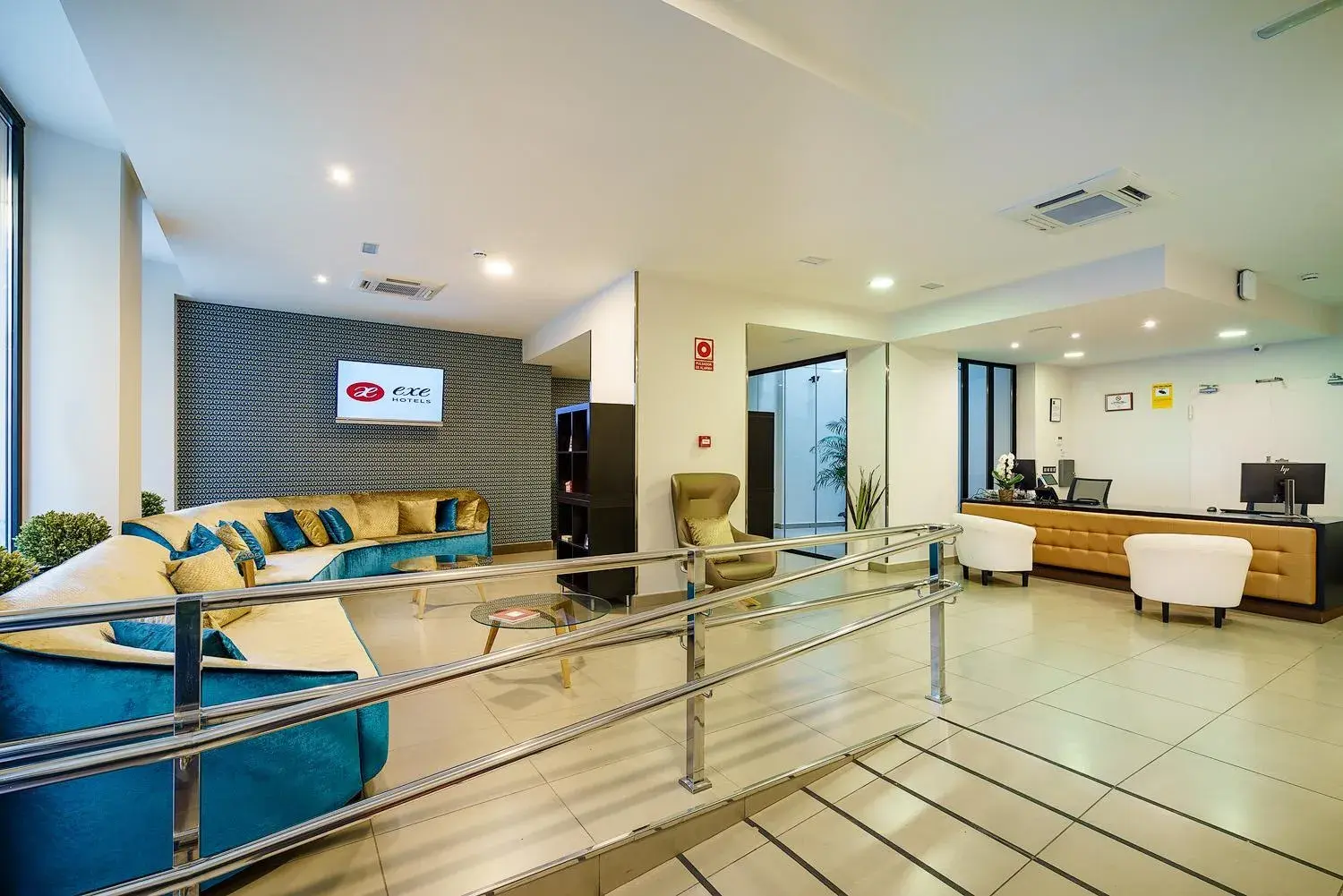 Lobby or reception in Exe Málaga Museos Lobby or reception in Exe Málaga Museos