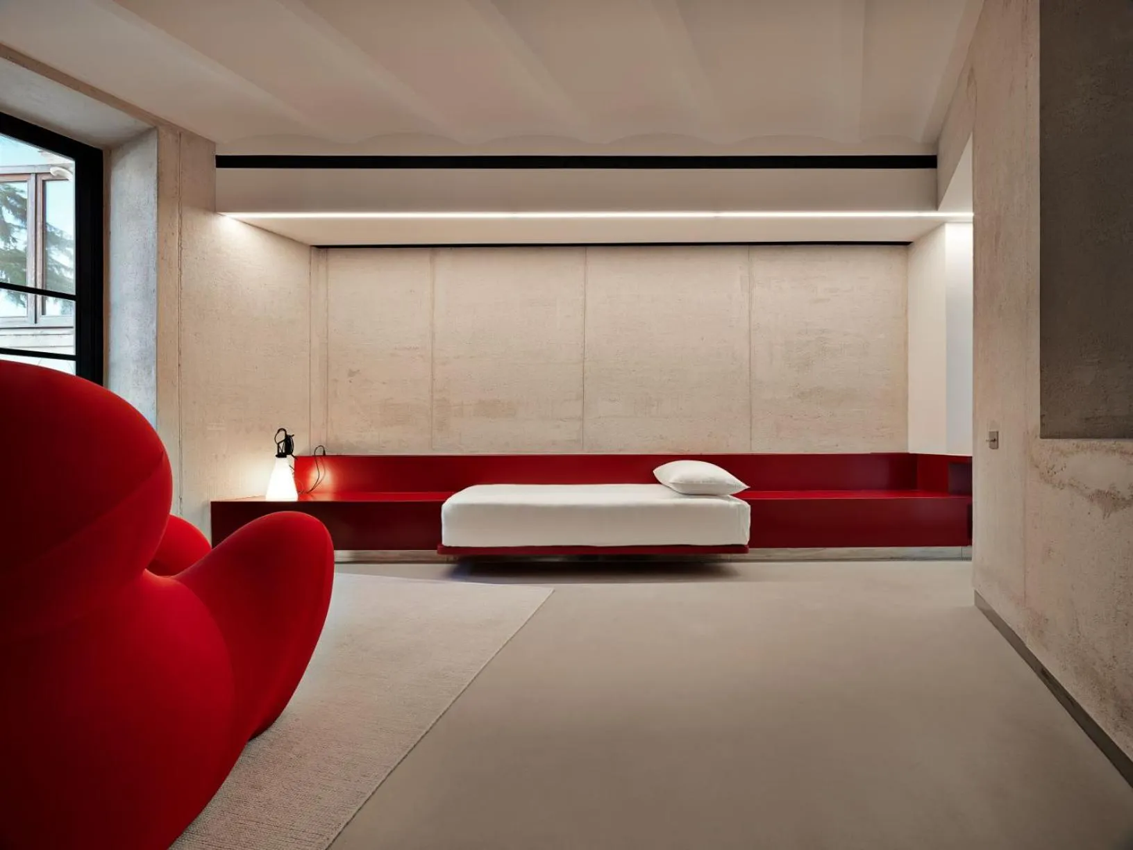 Photo of the whole room, Bed in Rhinoceros