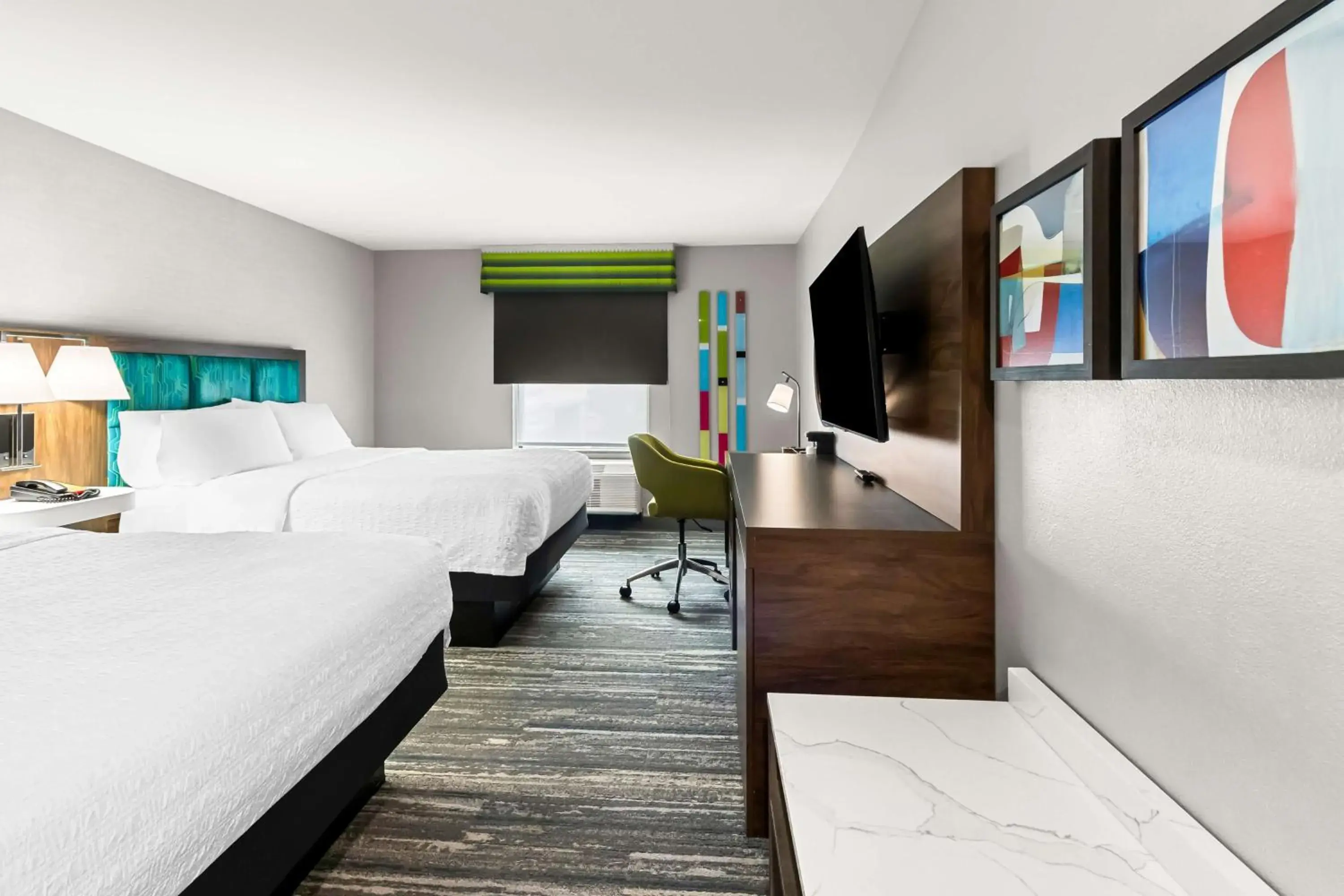 Queen Room with Two Queen Beds in Hampton Inn by Hilton Dayton South Queen Room with Two Queen Beds in Hampton Inn by Hilton Dayton South