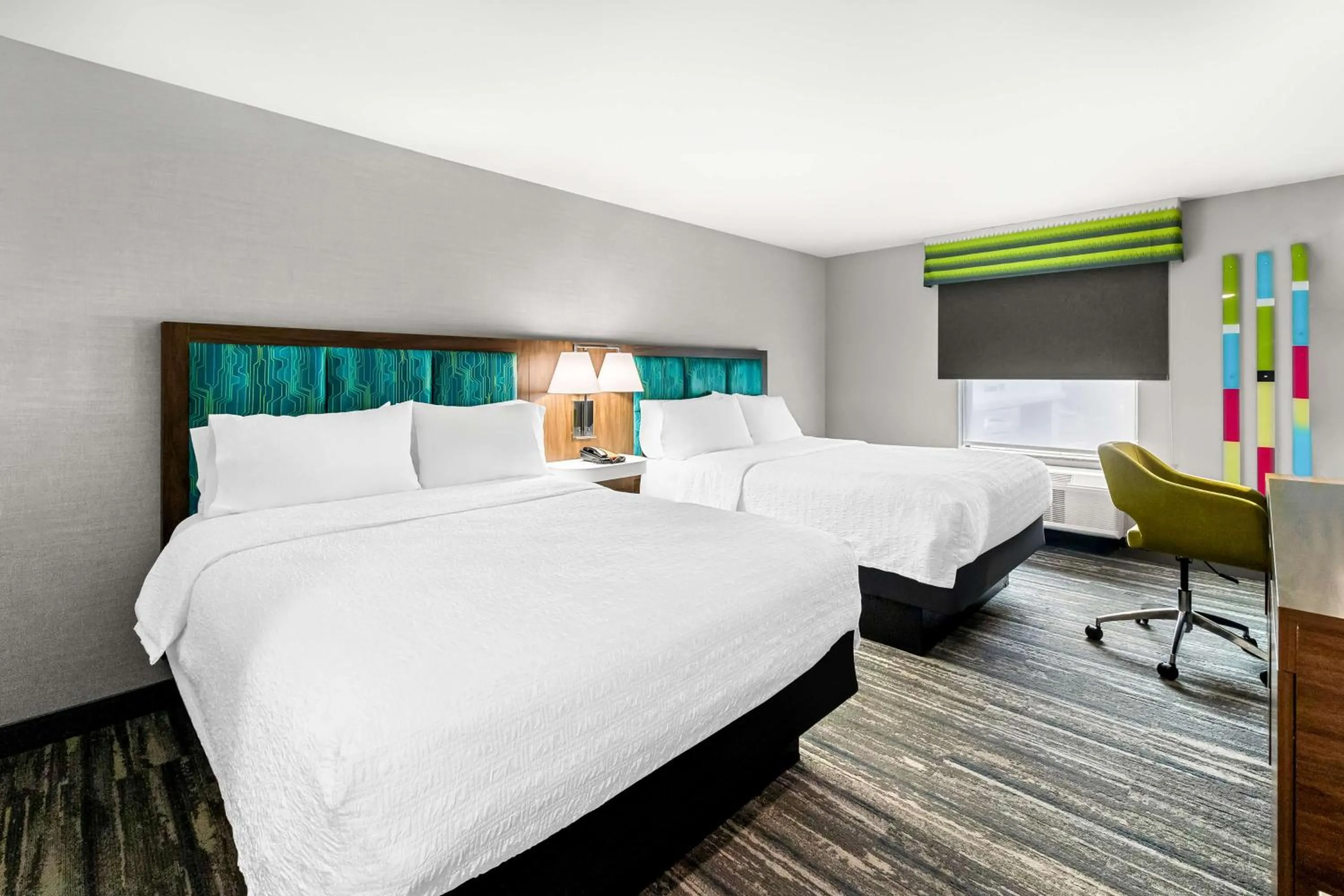 Bed in Hampton Inn by Hilton Dayton South