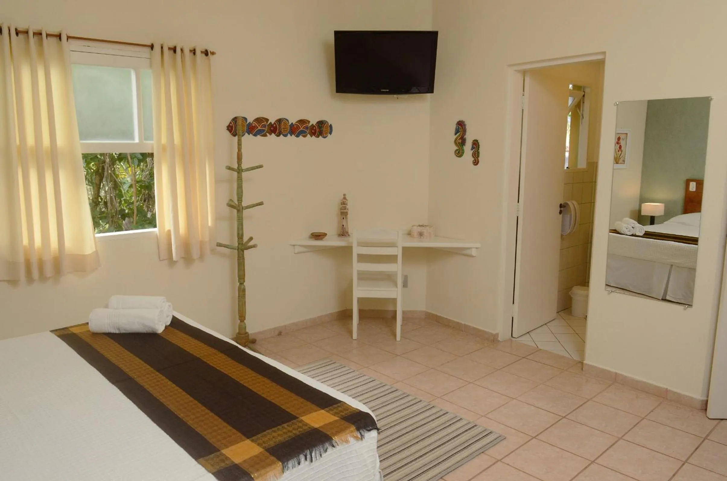 Bed in Pousada Villa Maritima