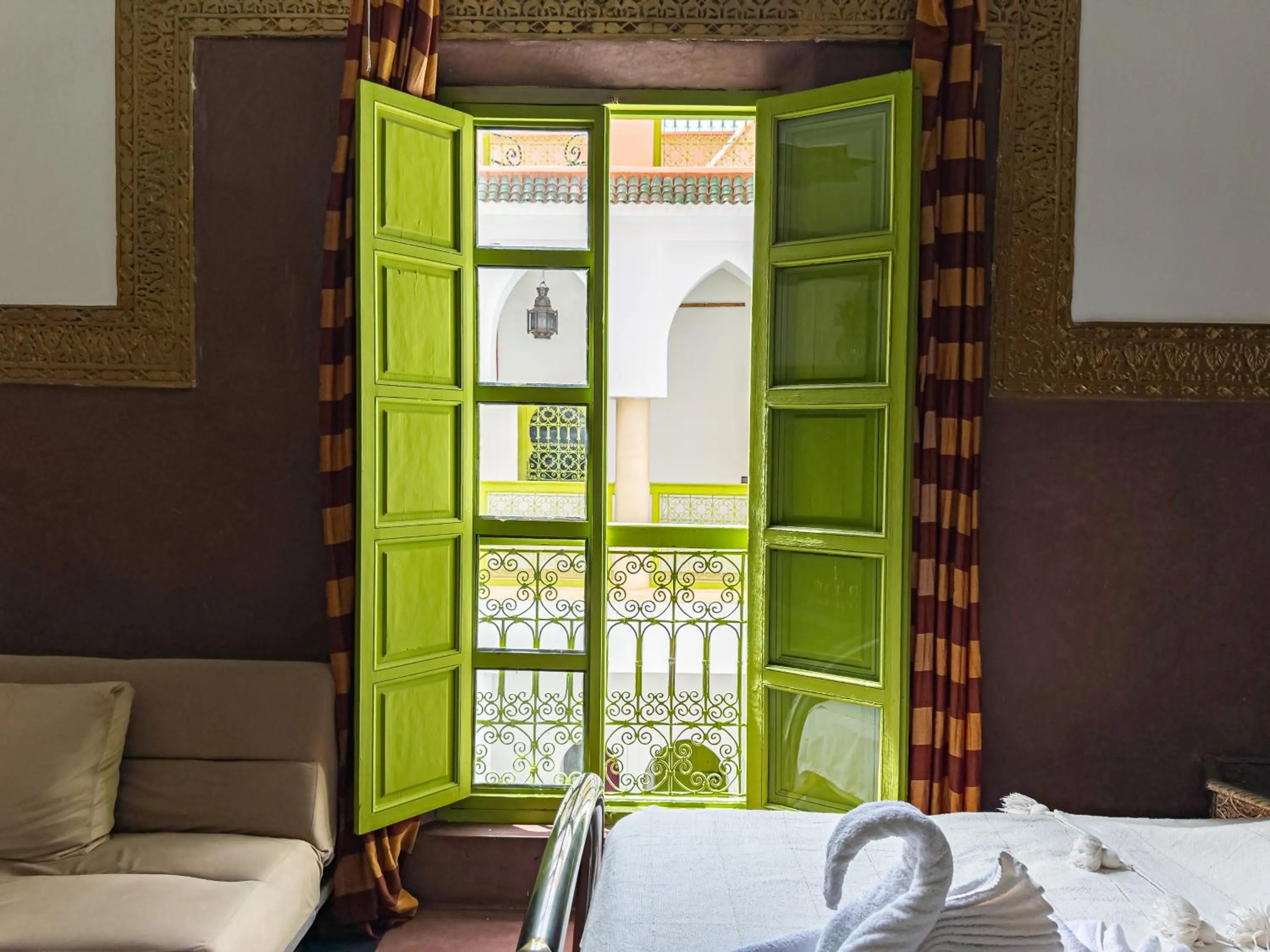 Bed in Riad Minorisa