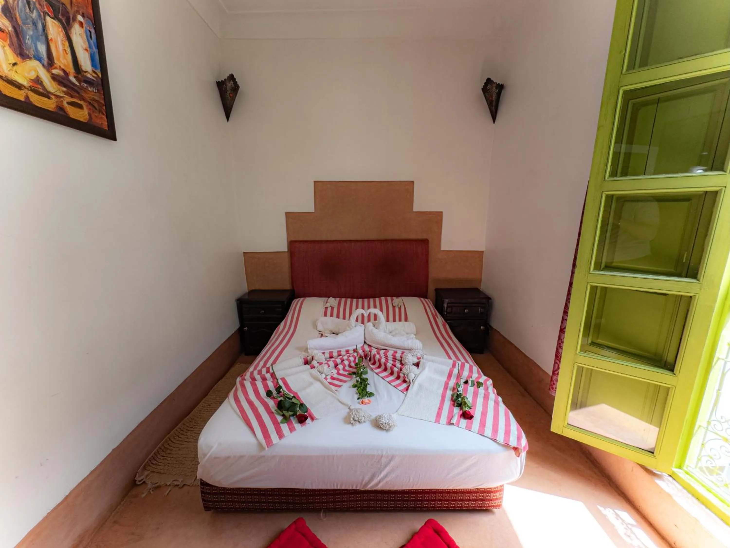 Bed in Riad Minorisa