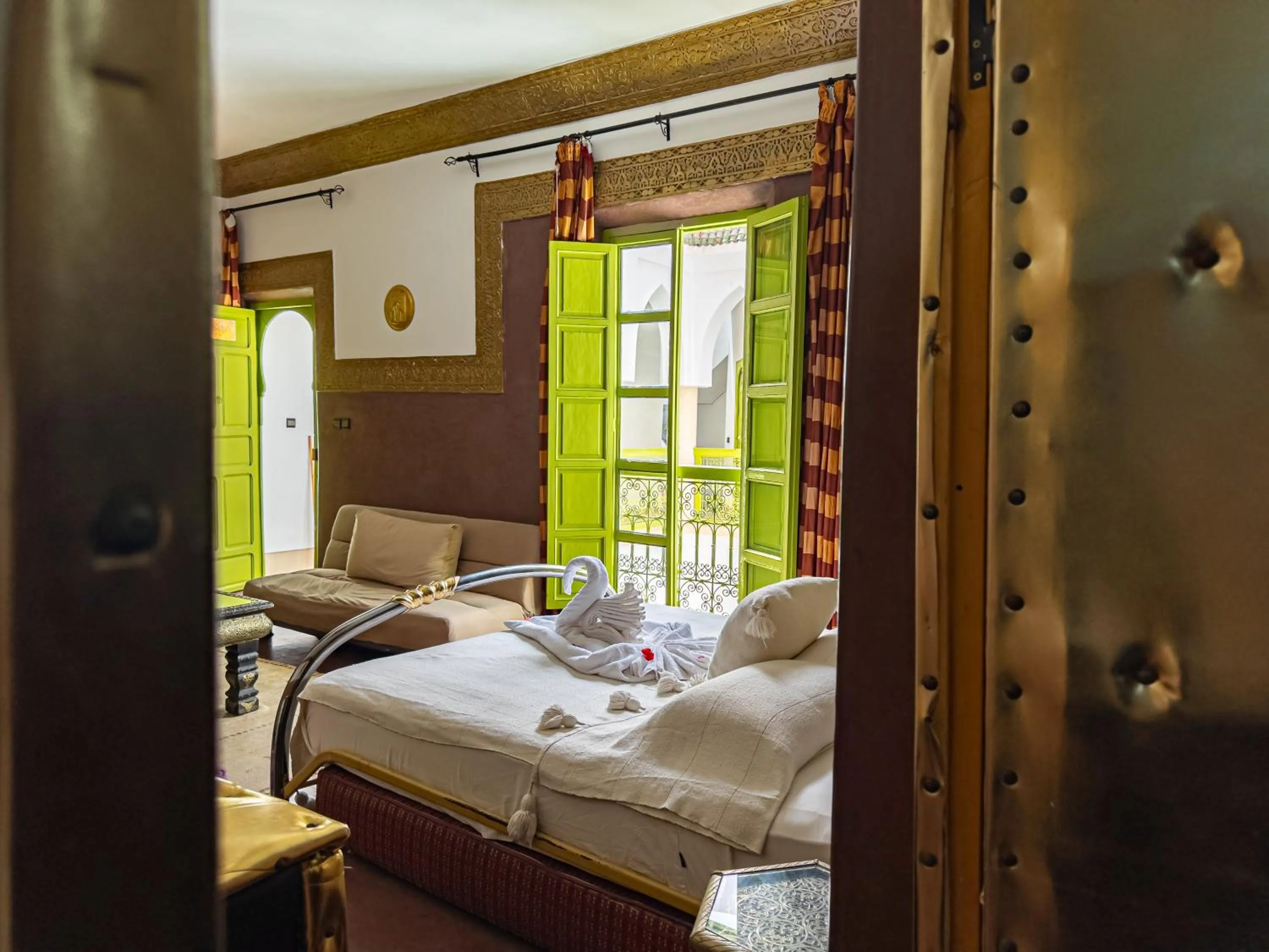 Bed in Riad Minorisa