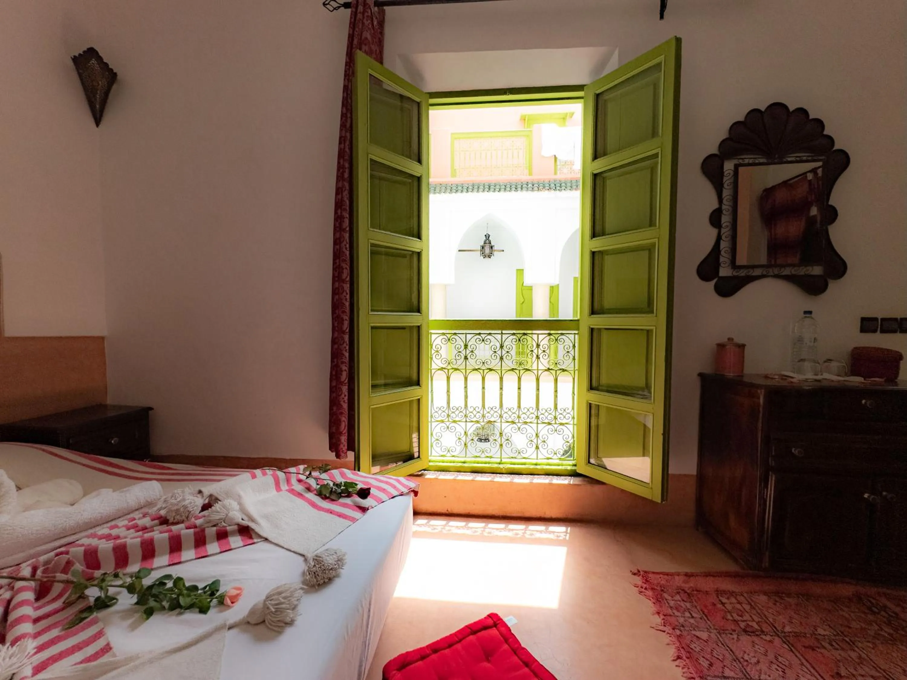 Bed in Riad Minorisa