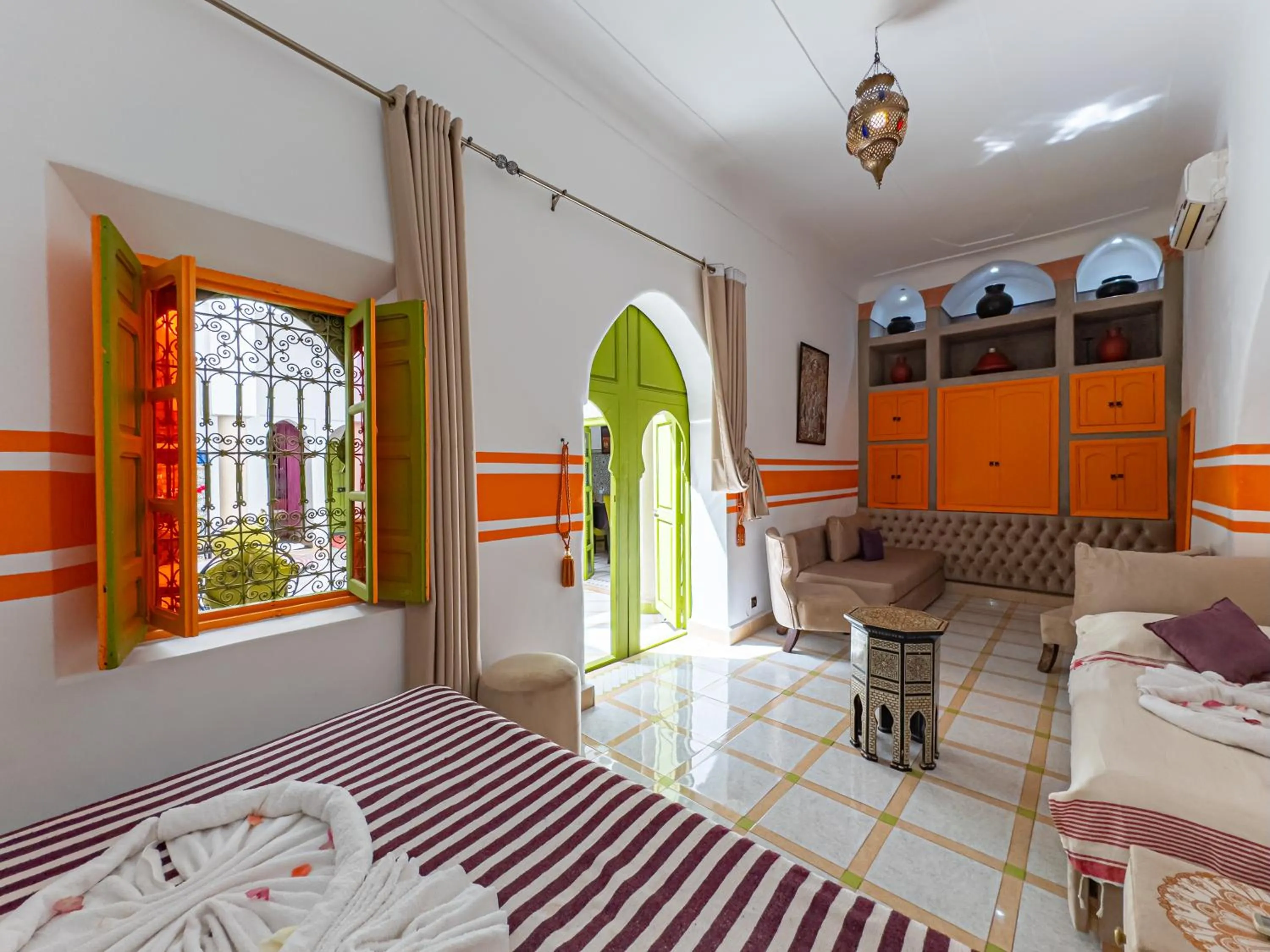 Bed in Riad Minorisa