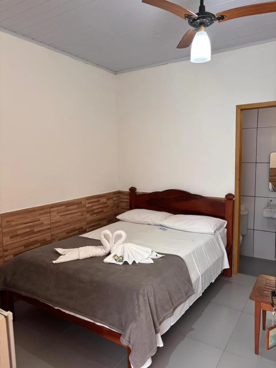 Bed in Pousada Lua Clara