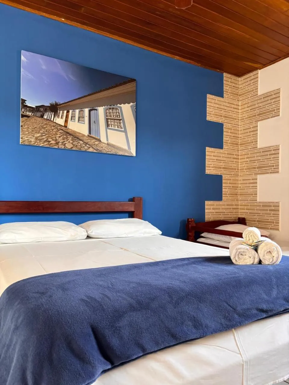 Bed in Pousada Lua Clara