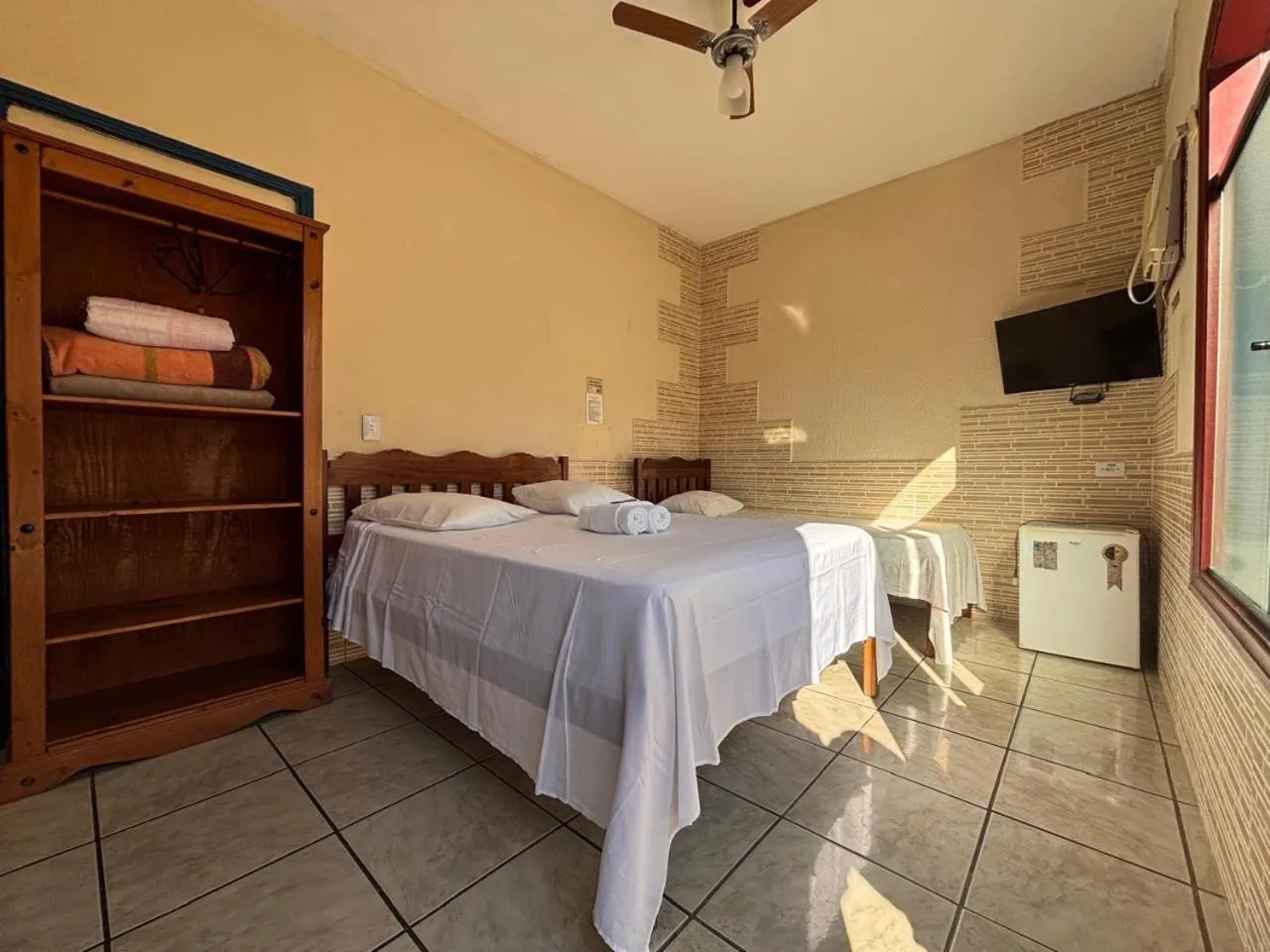 Bed in Pousada Lua Clara