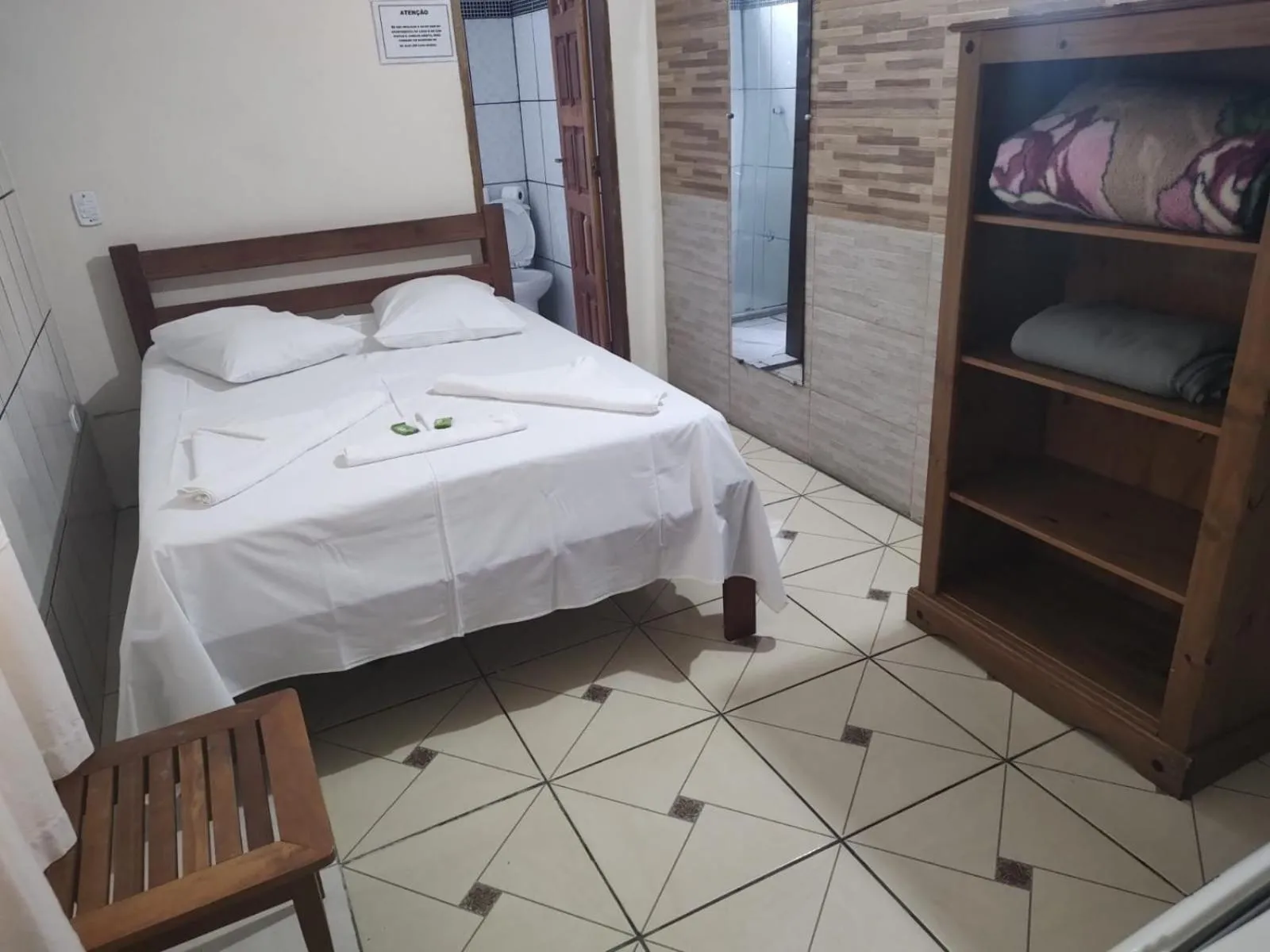 Bedroom, Bed in Pousada Lua Clara