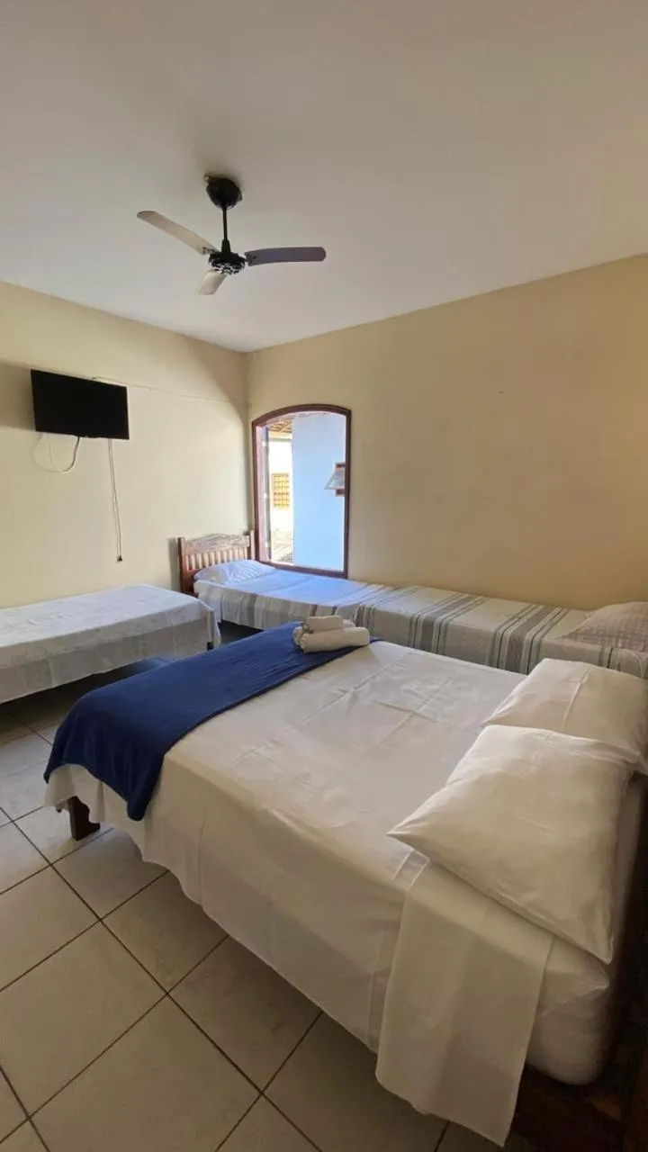 Bed in Pousada Lua Clara