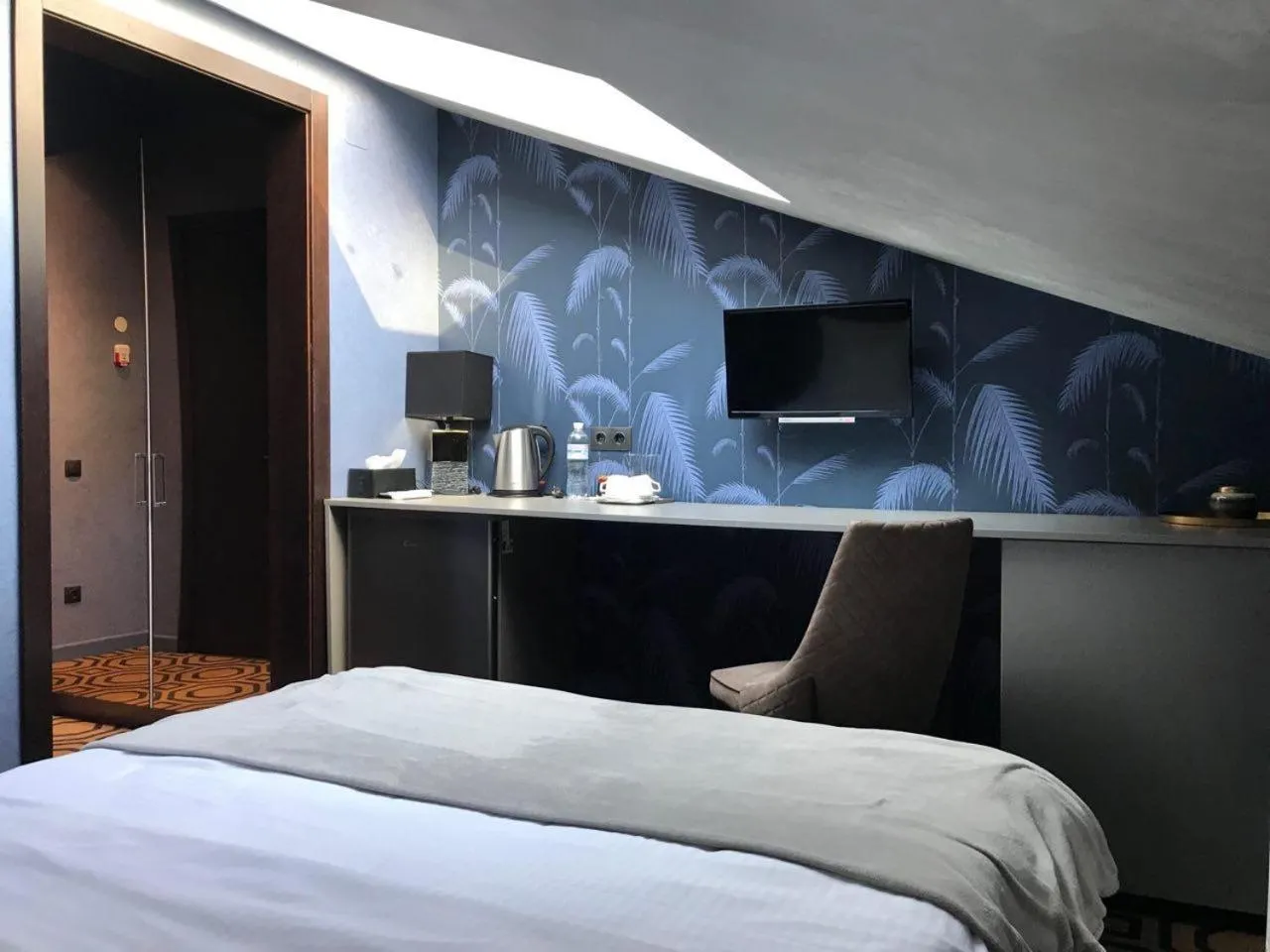 Bedroom, Bed in ArtApart Vozdvigenka
